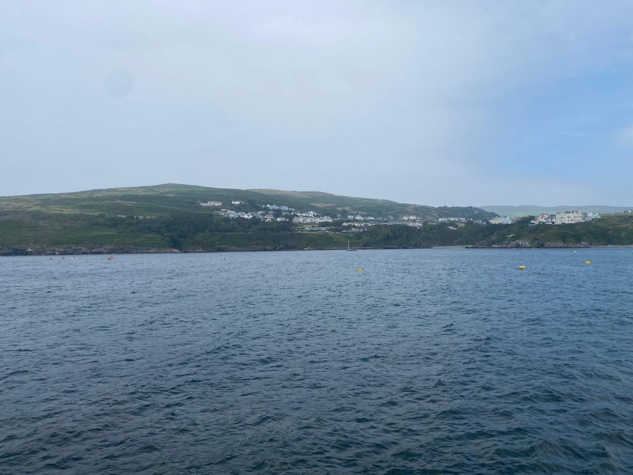 Port Erin Bay taken from lifeboat station on day of the rescue