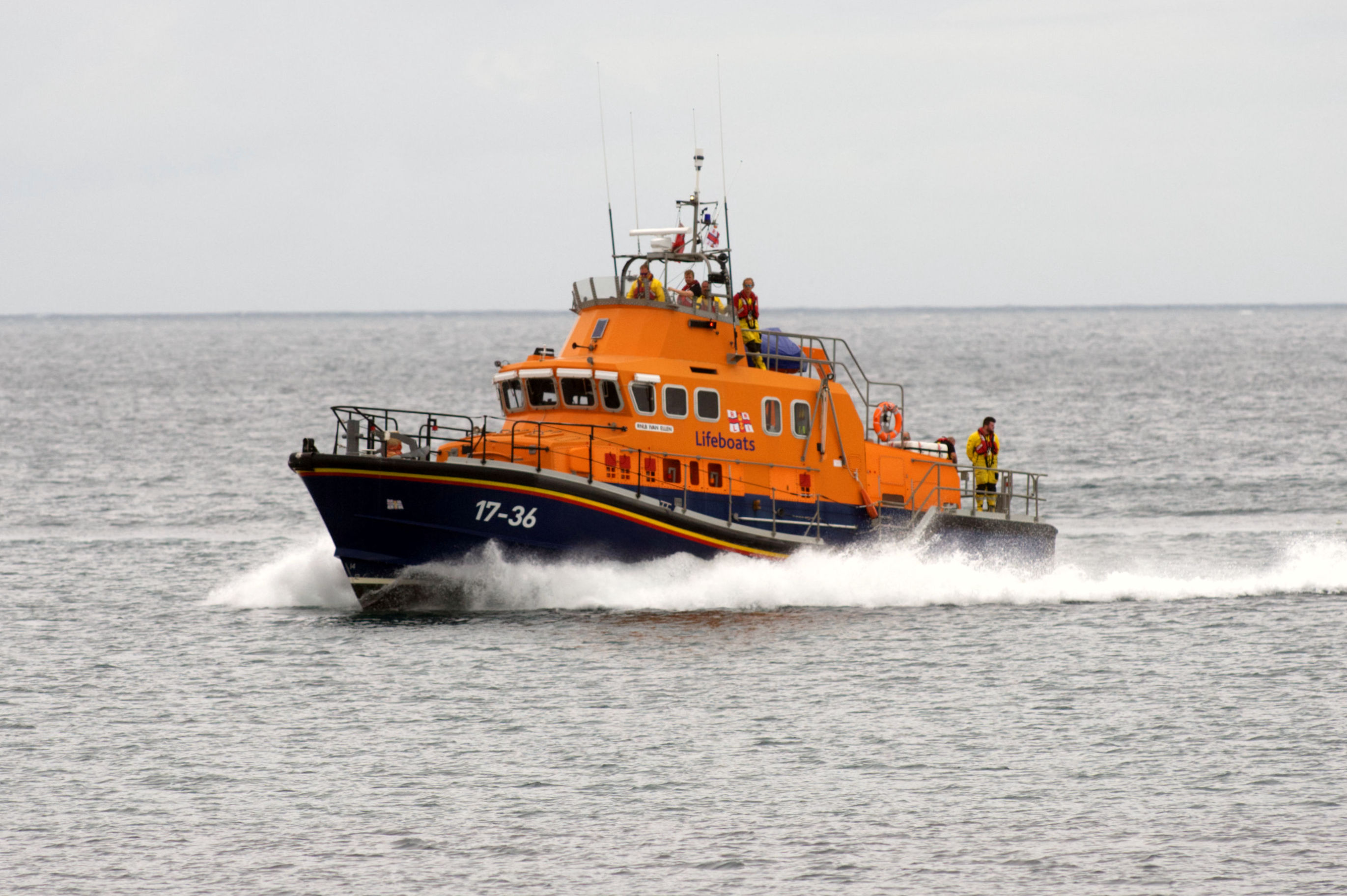 Pic shows Penlee Lifeboat under way
