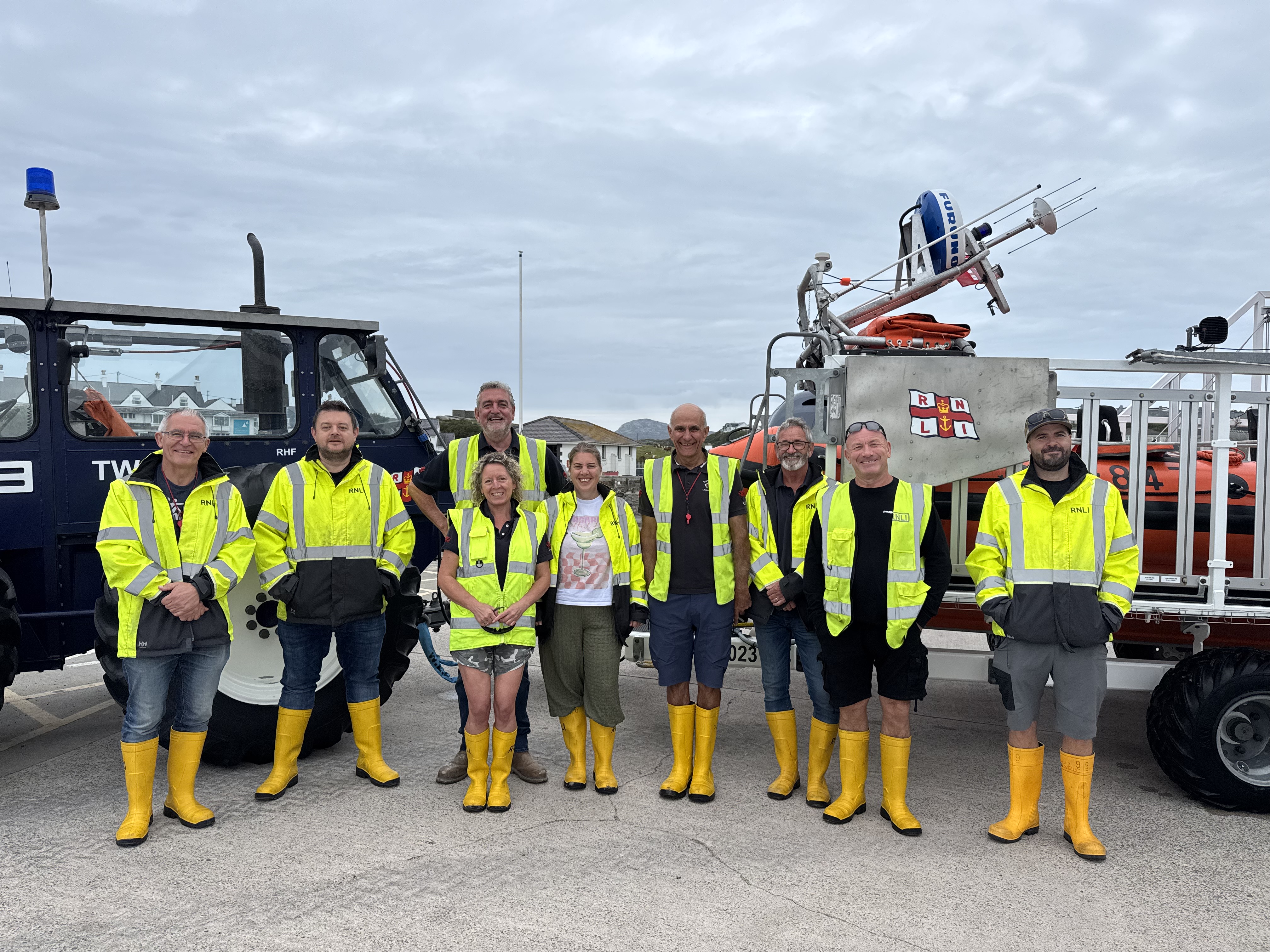 Crew members with new DLA Harriet 