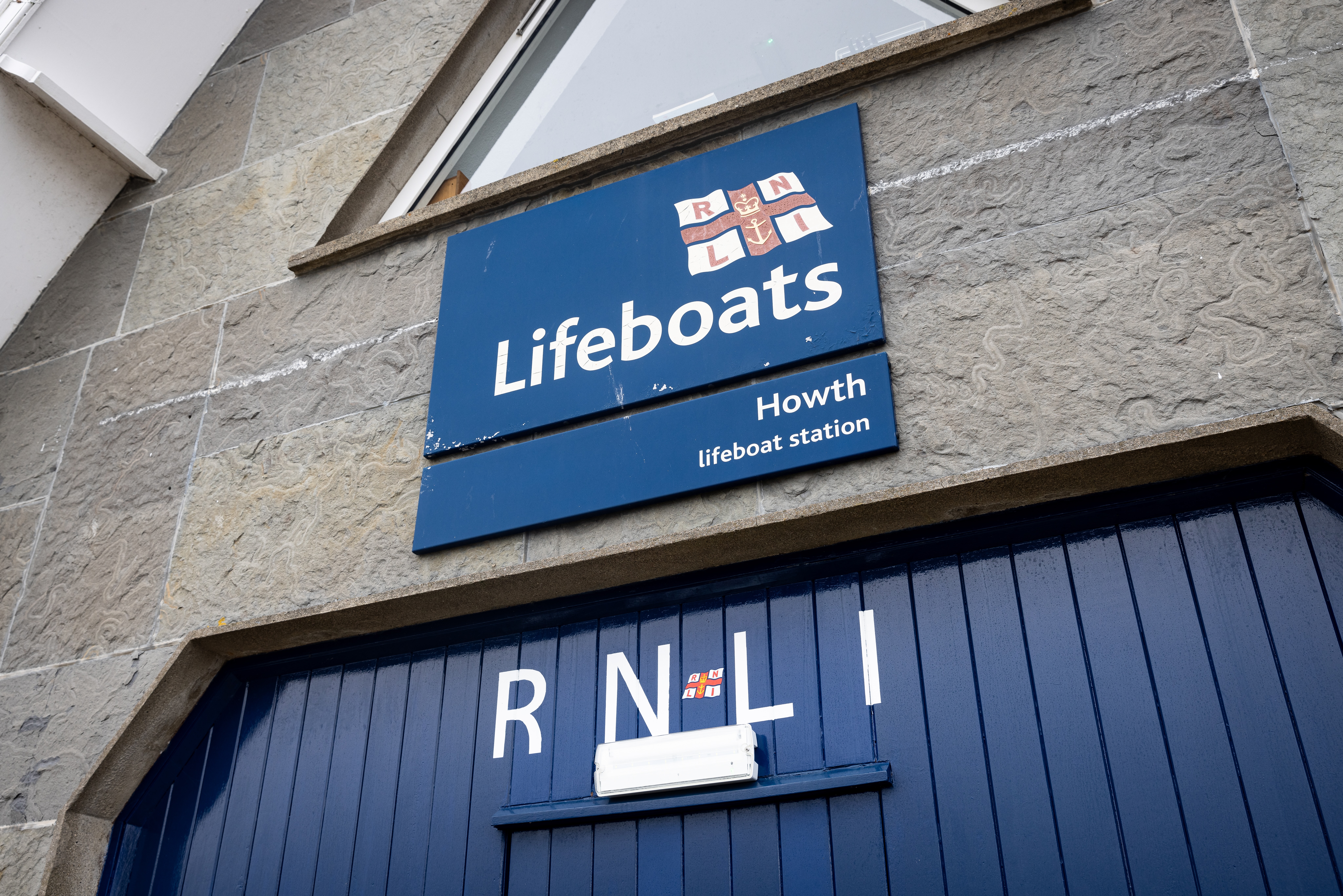 A photo of the door of Howth Lifeboat Station