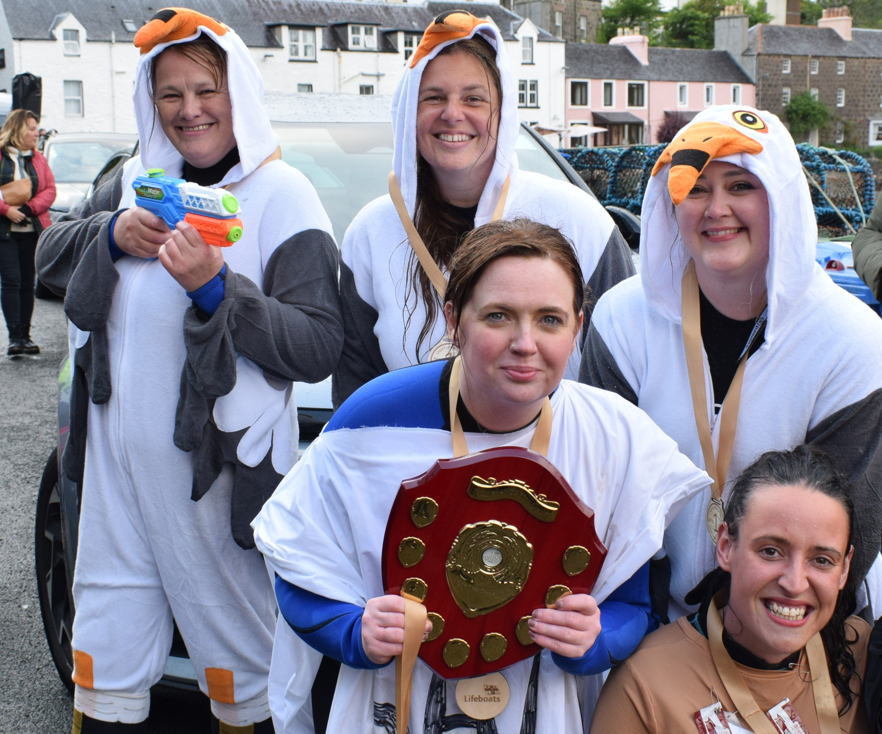 One of the raft teams.
