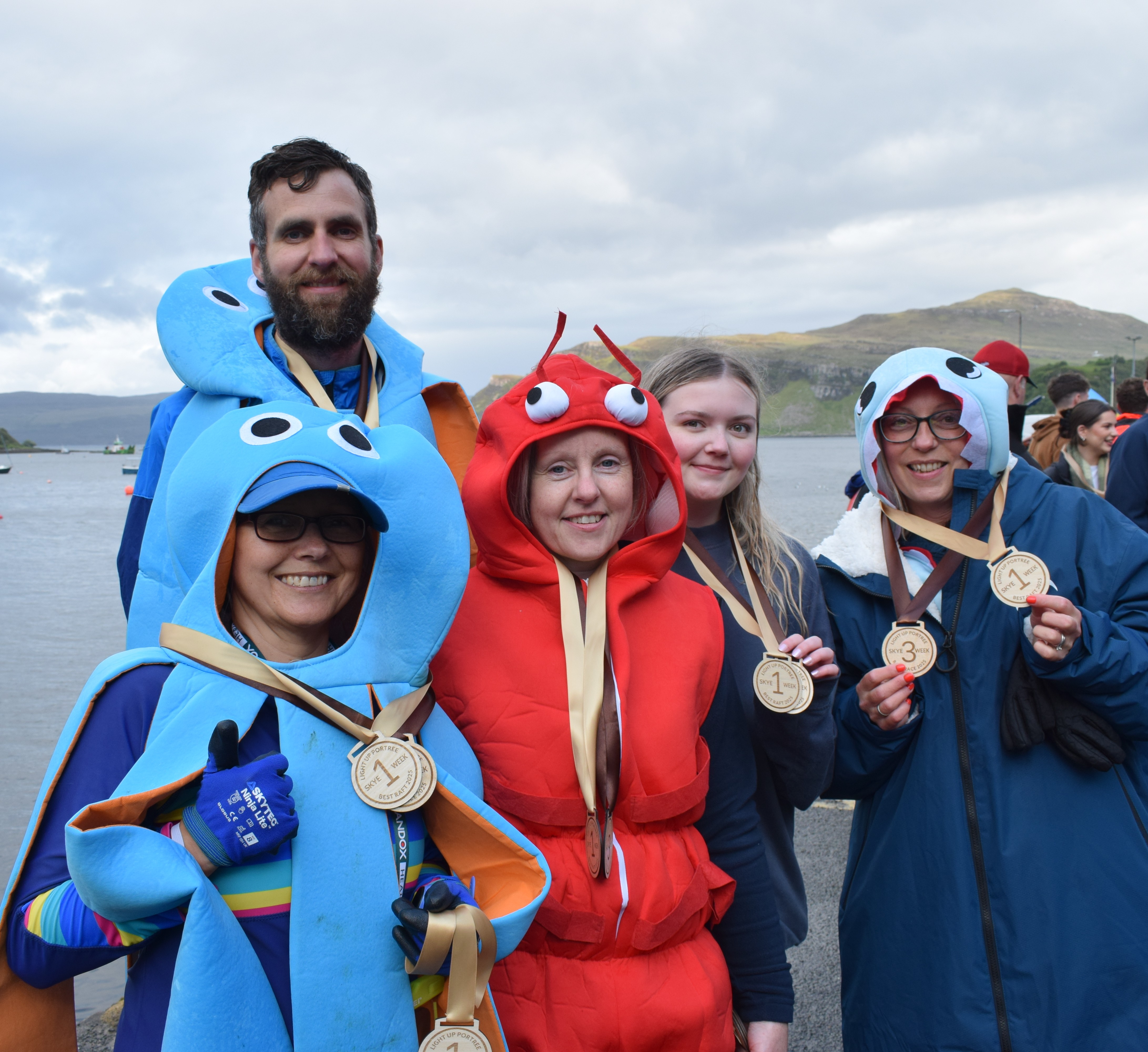 One of the raft teams.