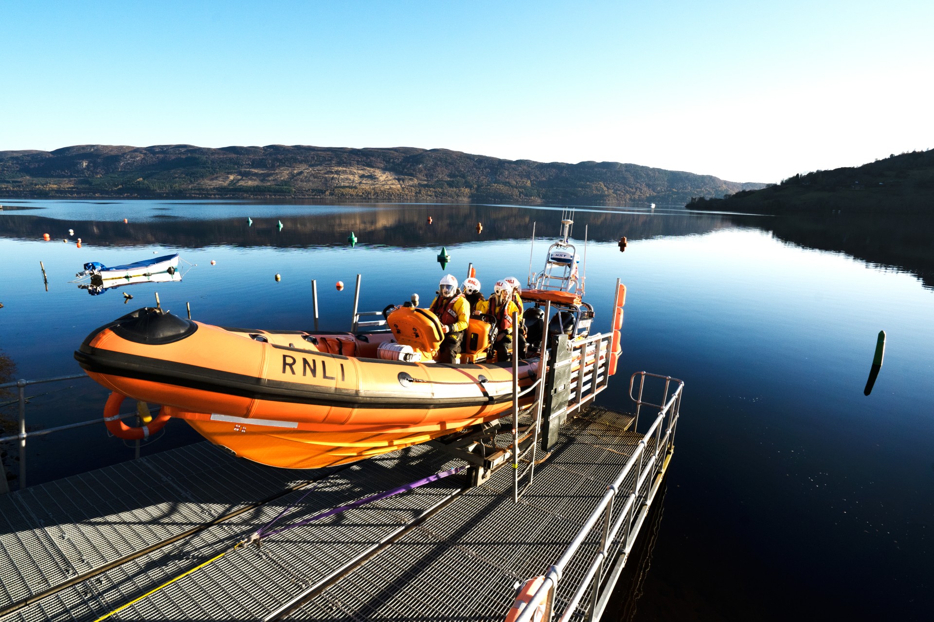 Loch Ness RNLI launching