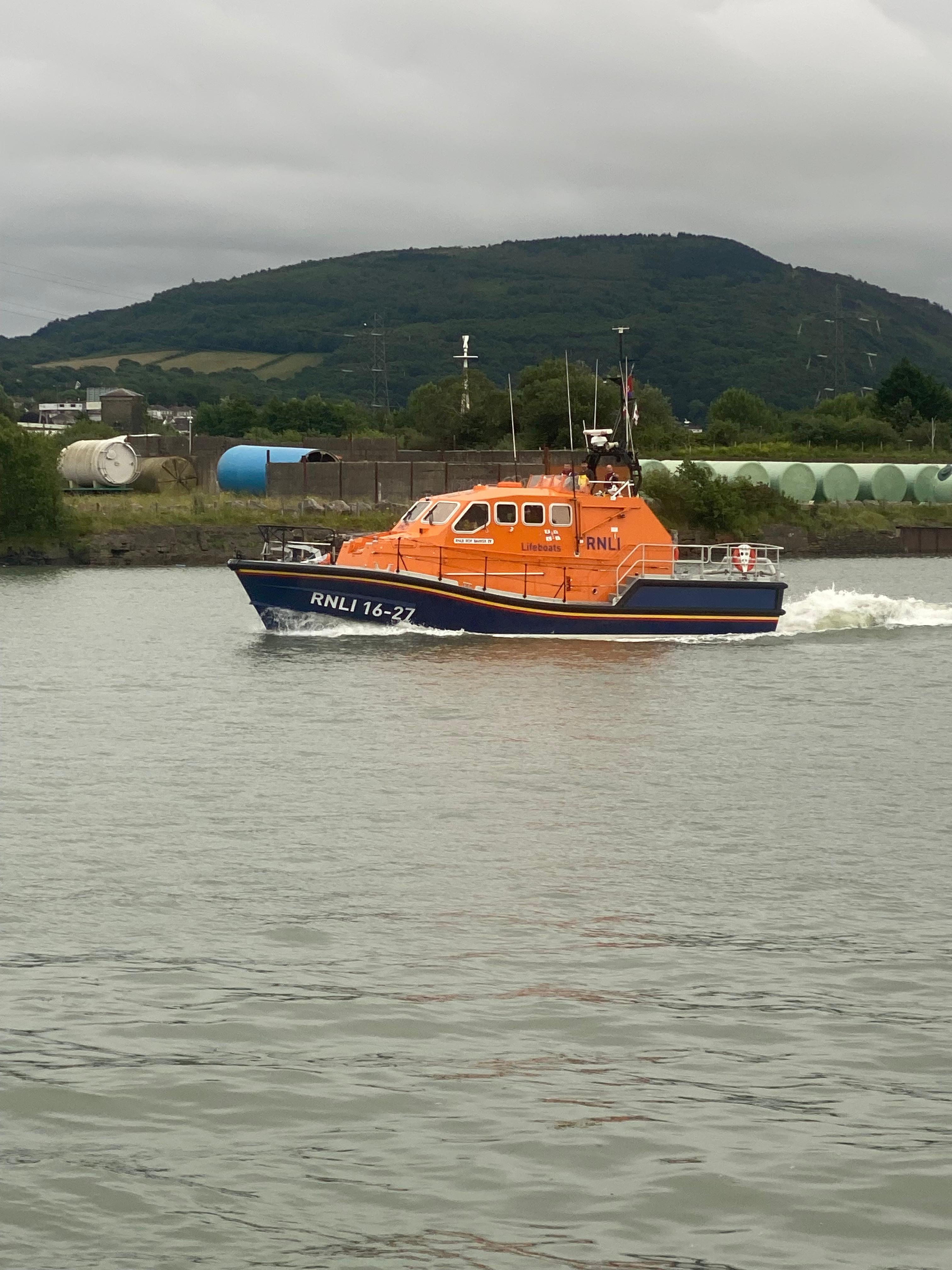 Port Talbot and Mumbles RNLI joint exercise River Neath