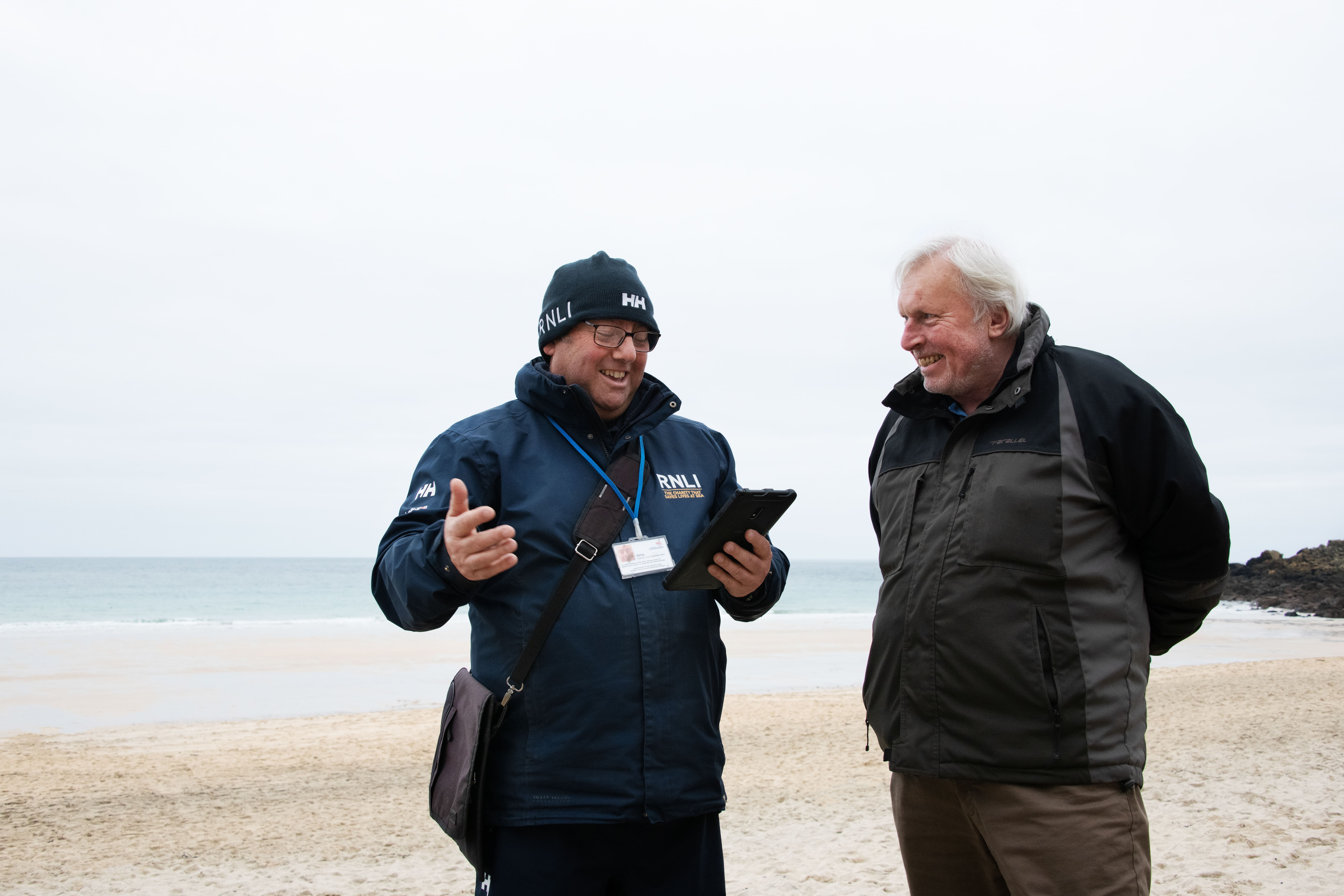 A face-to-face fundraiser talking to a member of the public