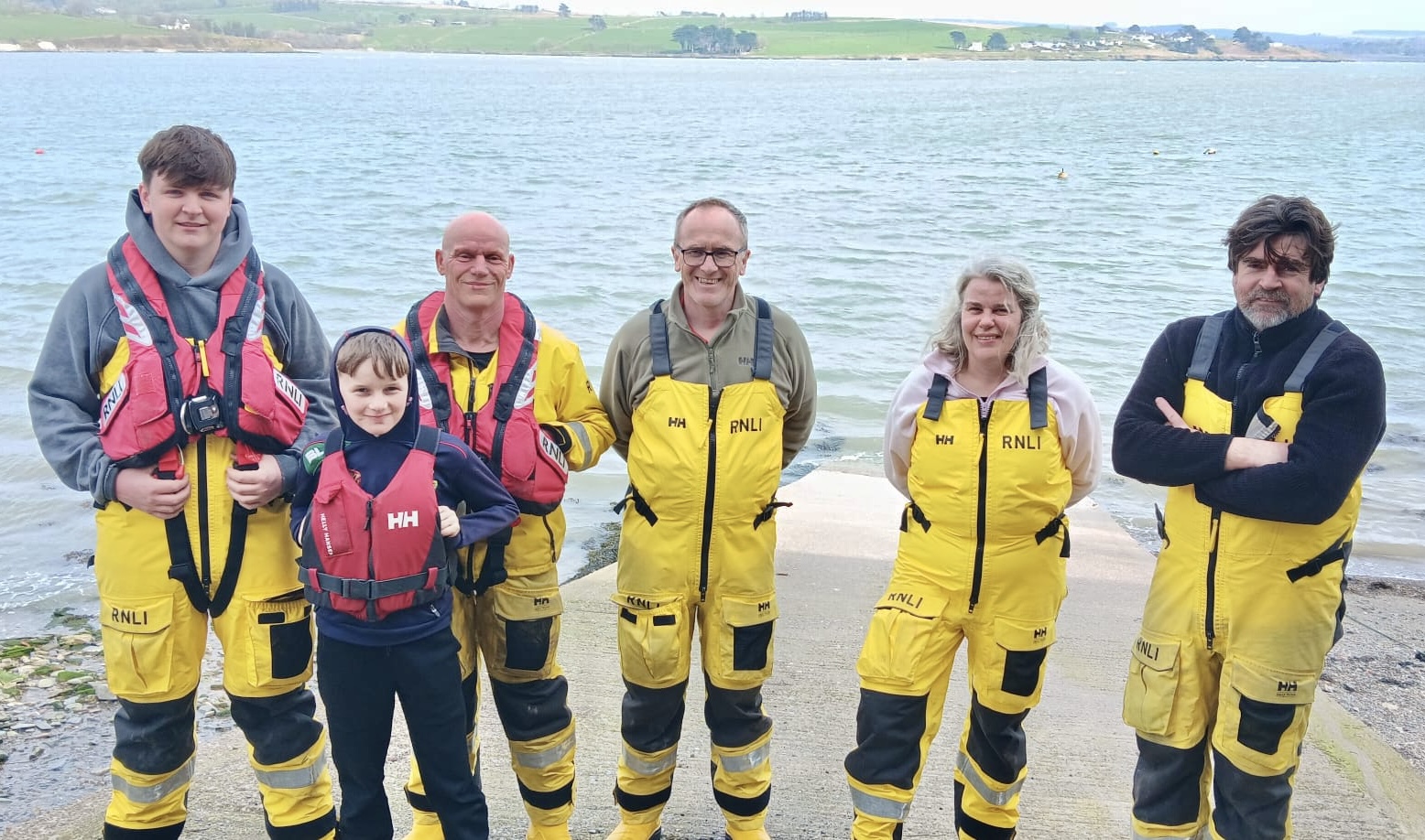 Courtmacsherry RNLI lifeboat crew pictured after the call out