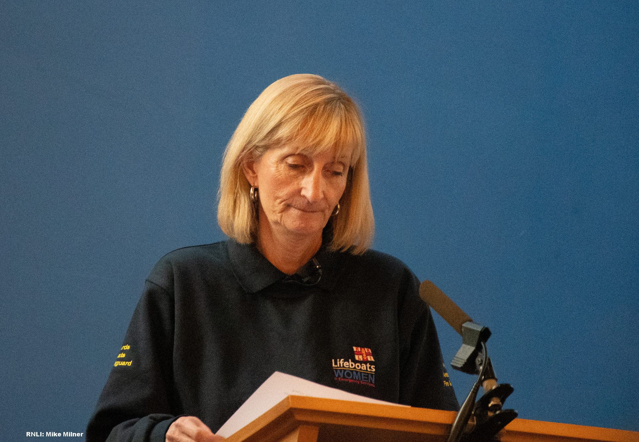 Bridlington RNLI Lifeboat Chair Lynn Shaw.