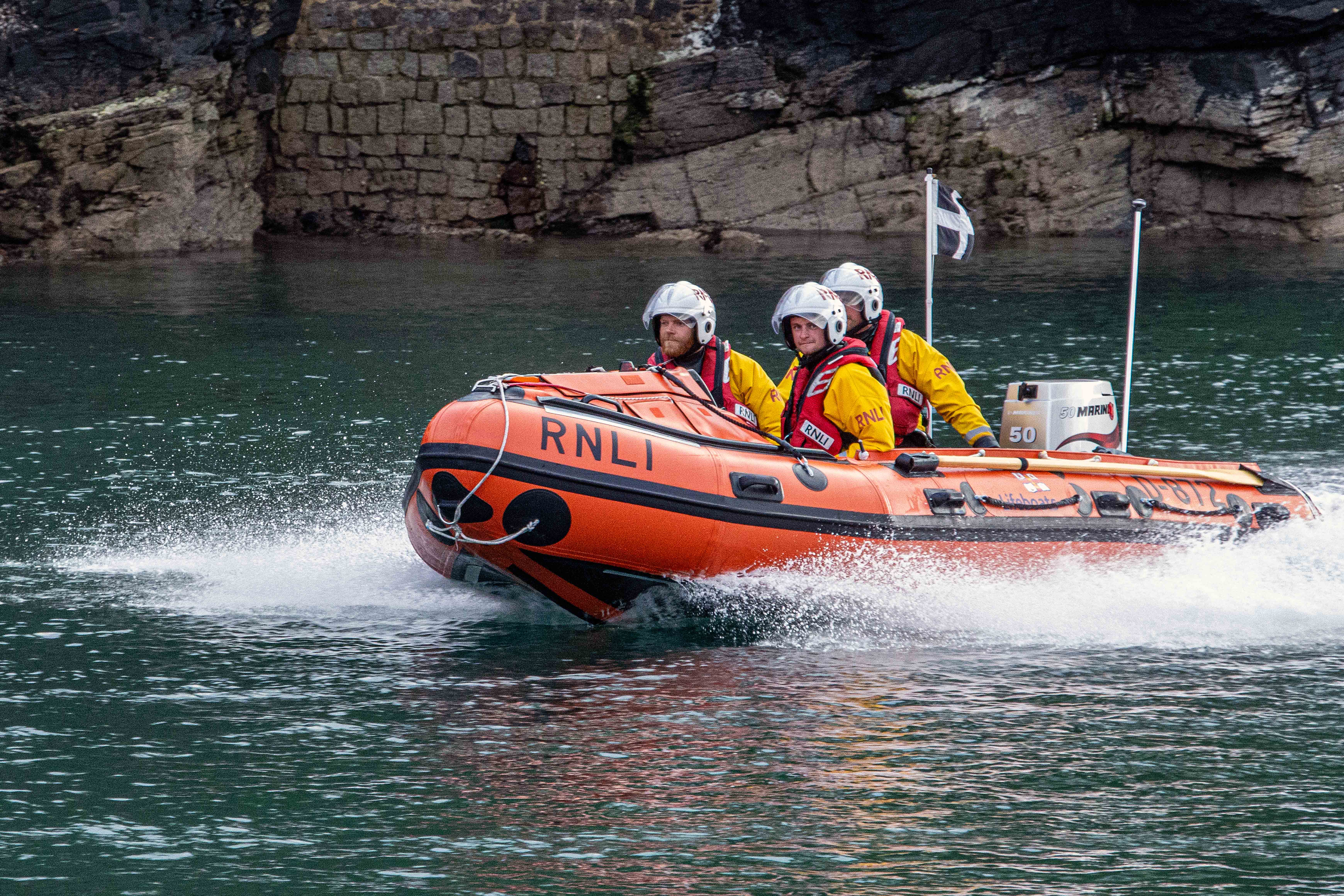 Stock image – Looe RNLI D Class D-872 Ollie Naismith II