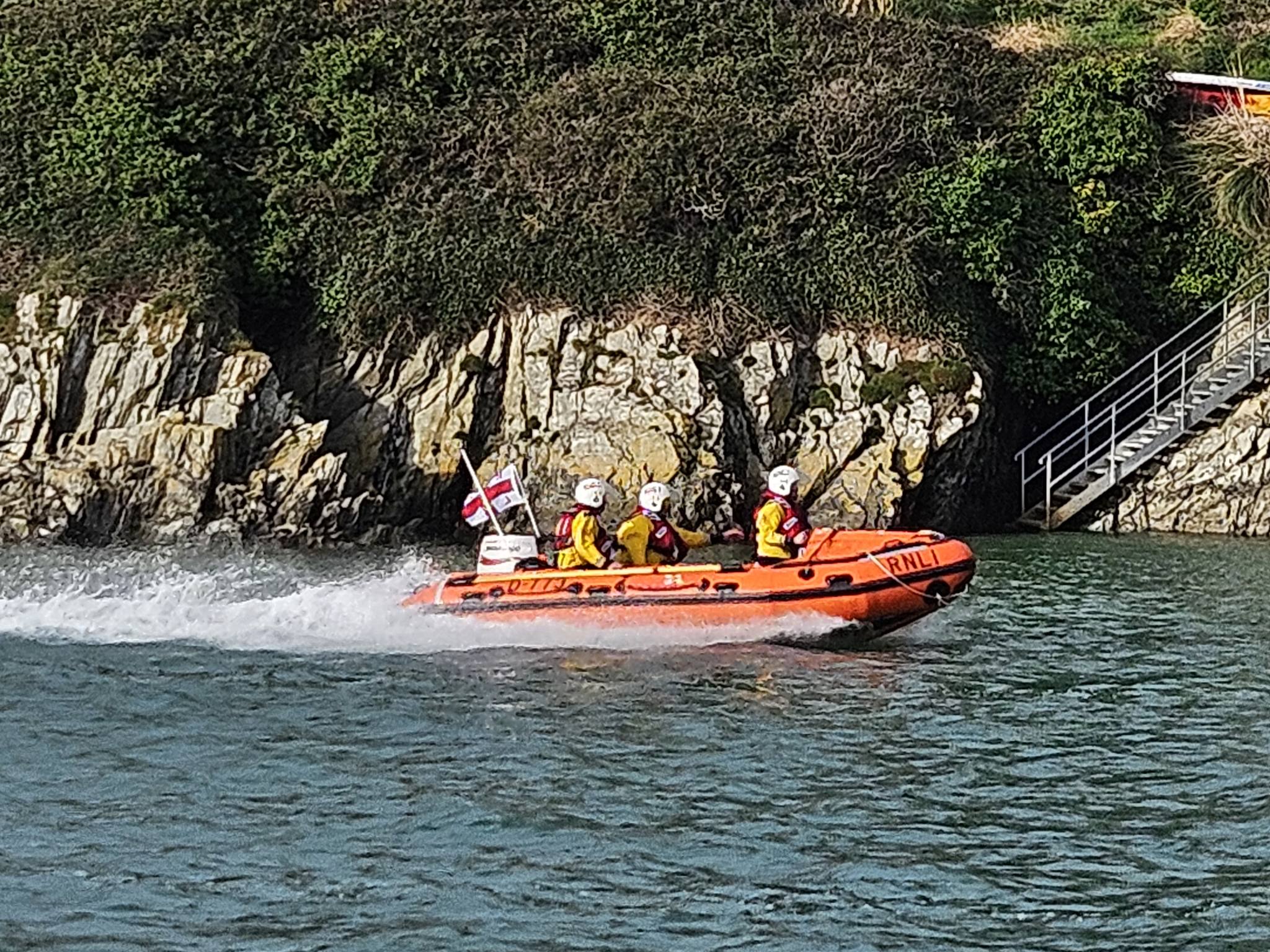 Newquay's D Class on a previous shout in the River Gannel