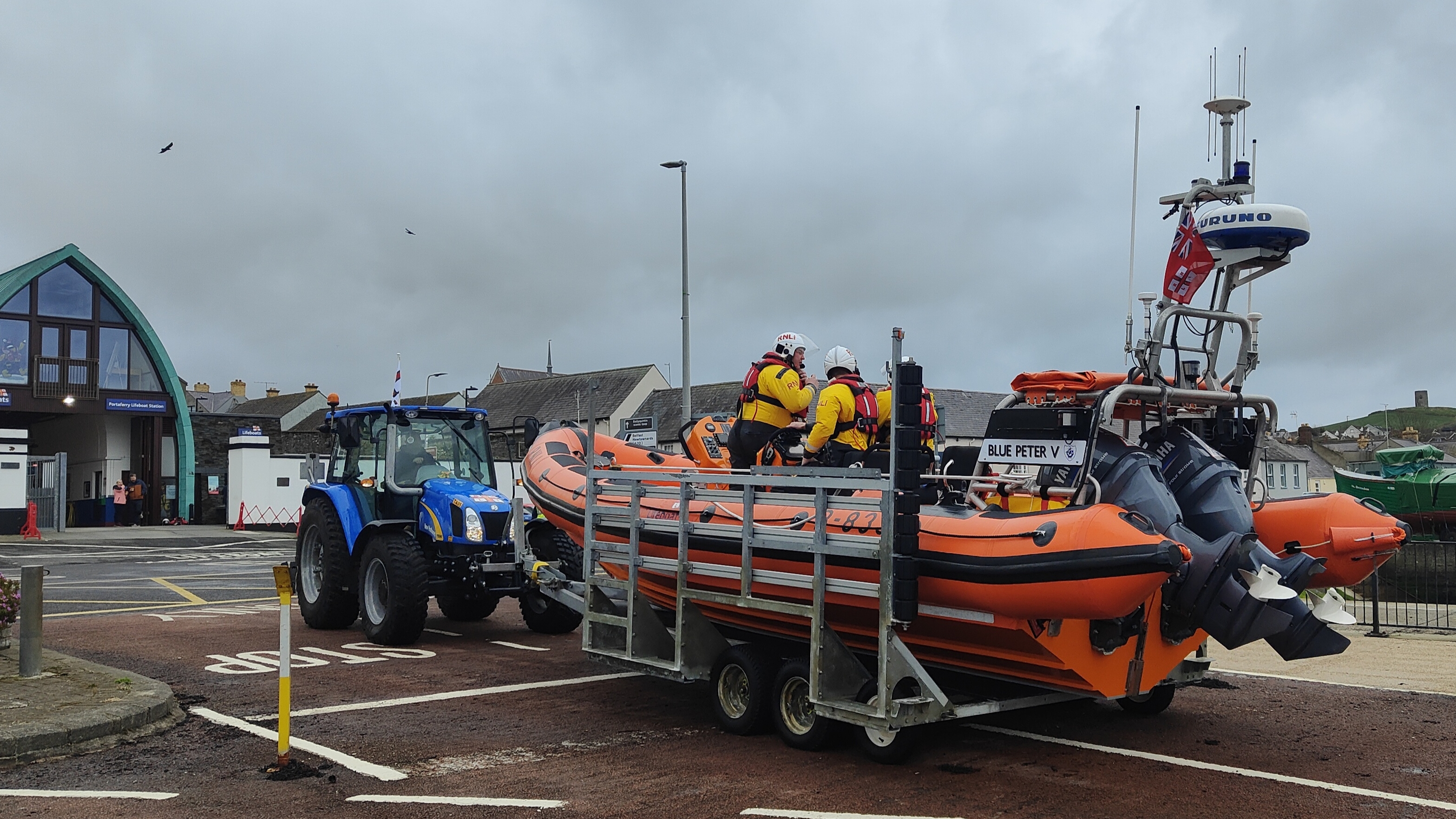 Portaferry Lifeboat Blue Peter V launches on latest call out