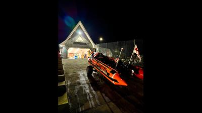 Rnli Night Rescue Howth RNLI launch at night to rescue two on board broken down powerboat ...