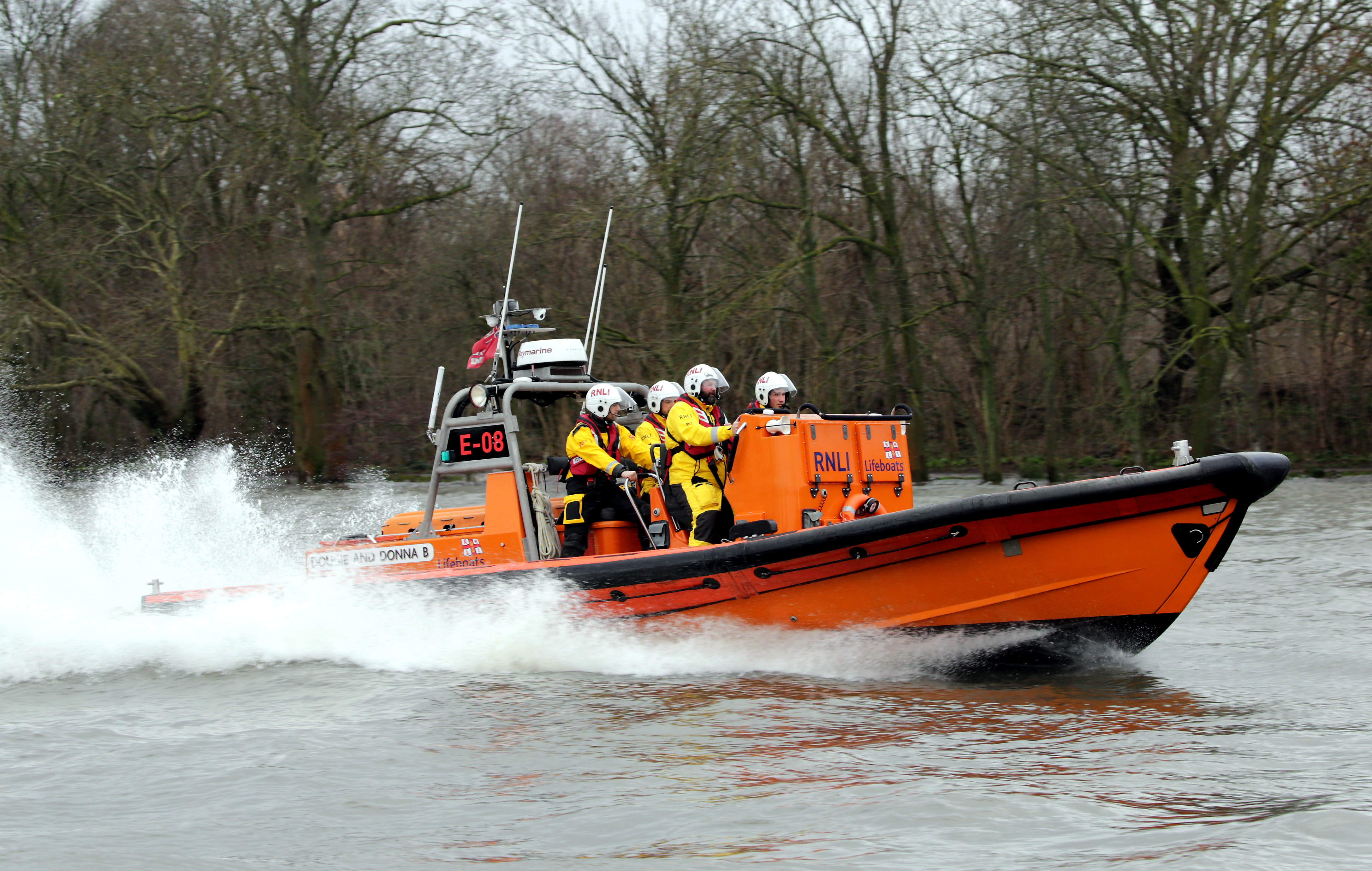 RNLI E Class E-08 near Chiswick