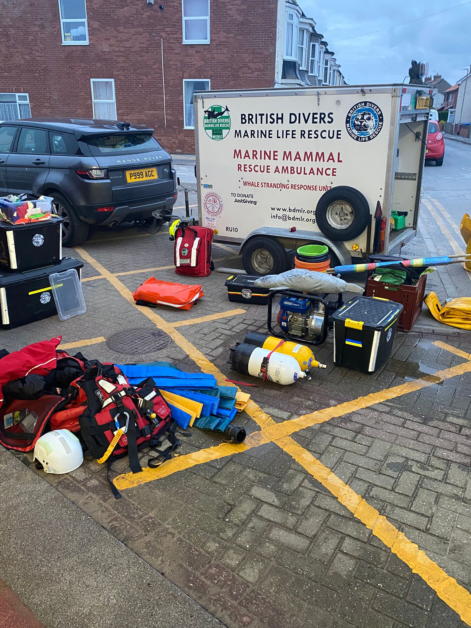 Some of the equipment carried by the BDMLR volunteers