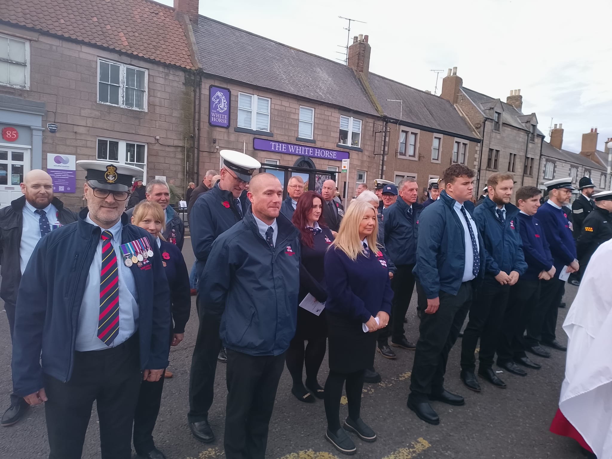 RNLI Berwick-upon-Tweed at Remembrance Day Town Parade at 