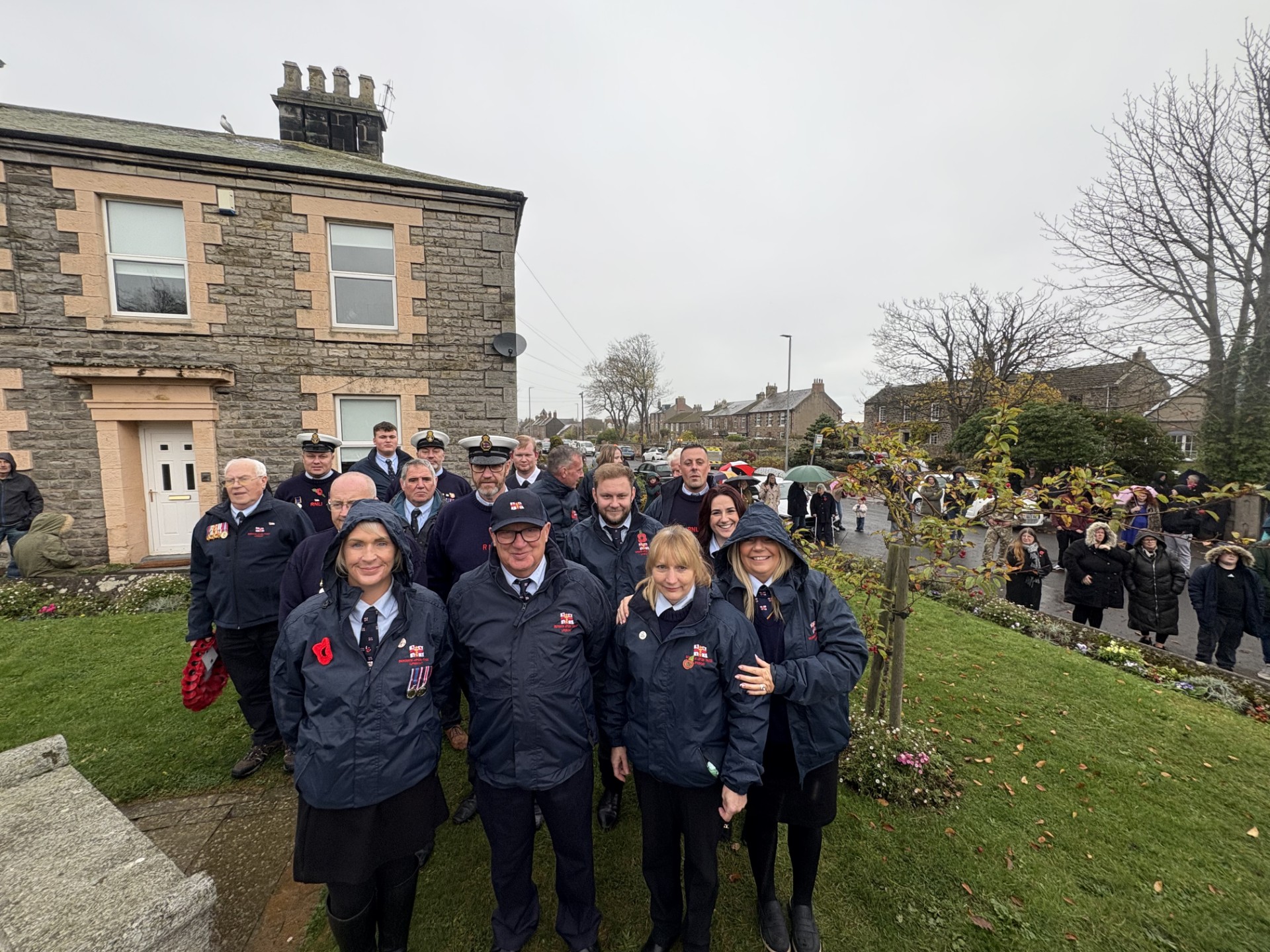 RNLI Berwick-upon-Tweed at Remembrance Day Parade at Spittal
