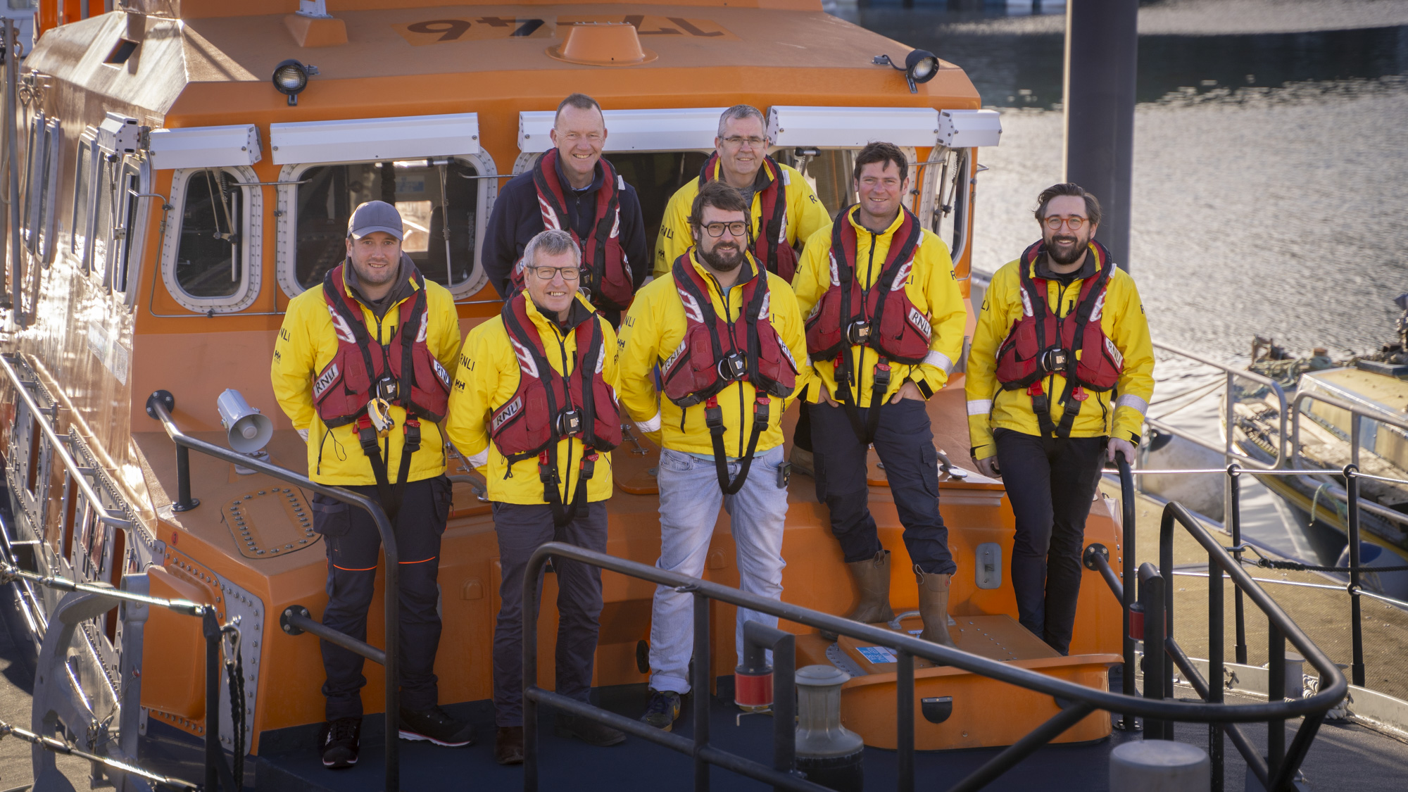 Newly qualified Coxswain, DLA, tier-1, a-float and station mechanics at Mallaig Lifeboat Station