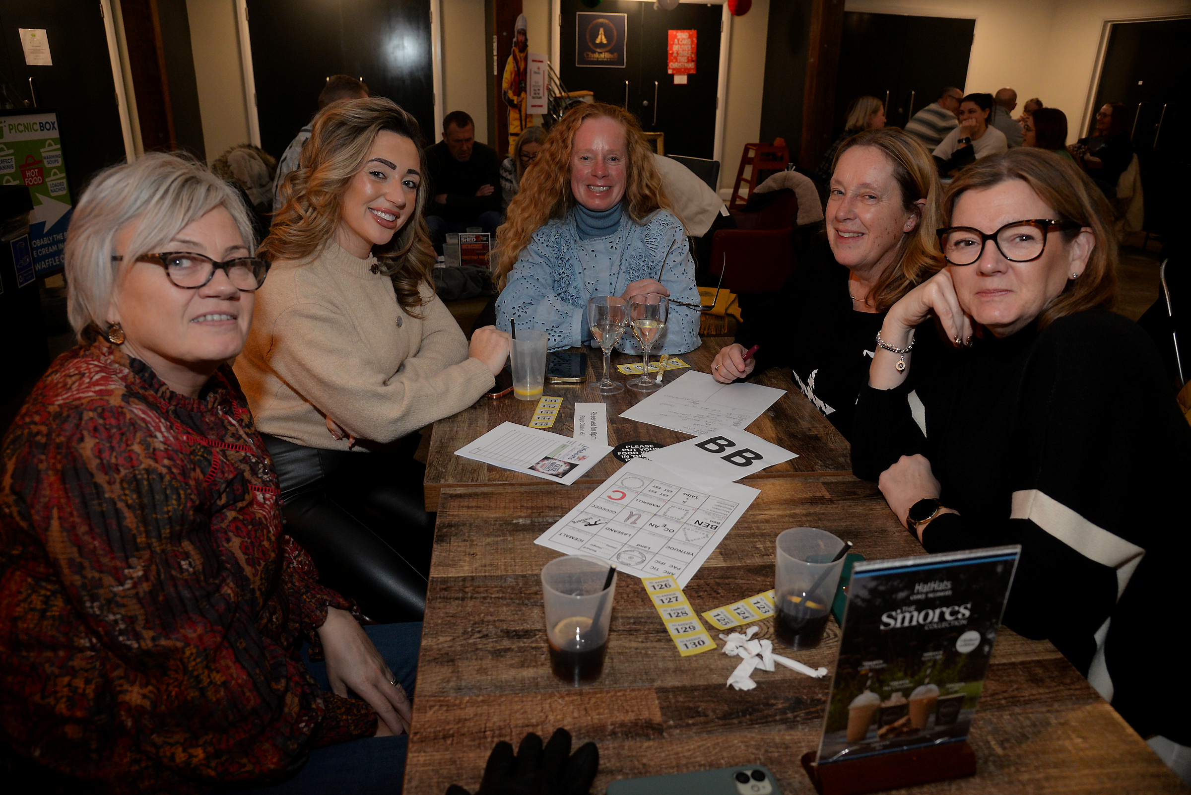 The Brown Geartech Beauties taking part in the Whitstable RNLI Charity Quiz Night held in the South Quay Shed on Saturday evening.