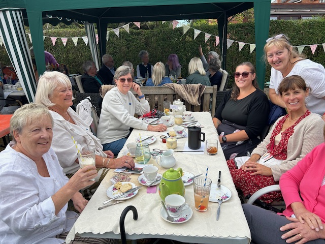 Guests at the fundraising afternoon tea.