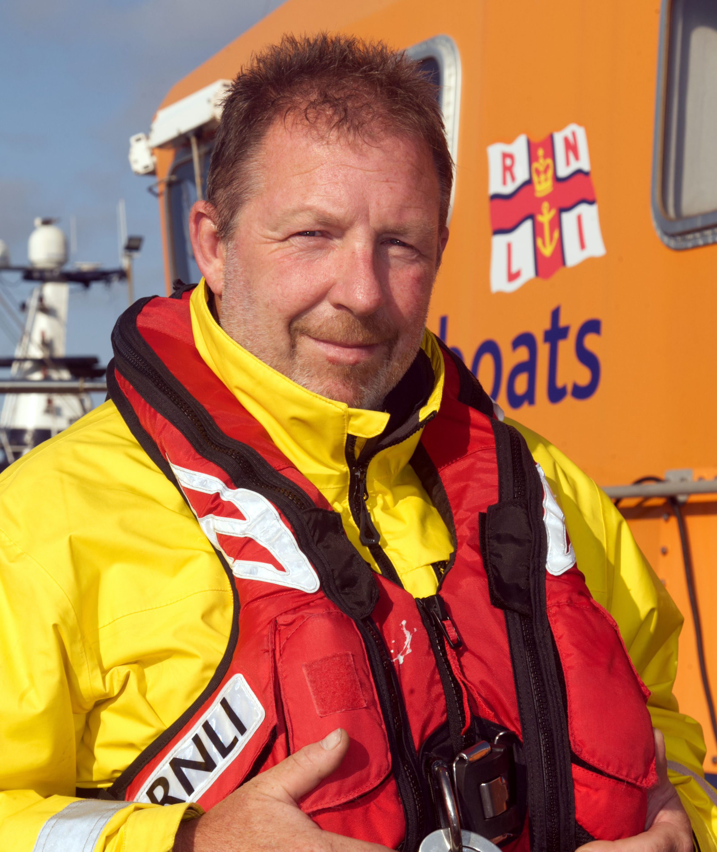 Picture shows a lifeboatman