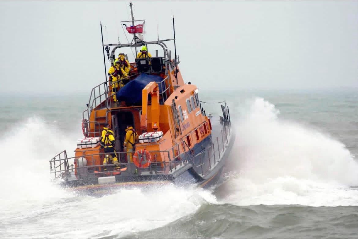 Picture shows launch of a lifeboat (file pic)