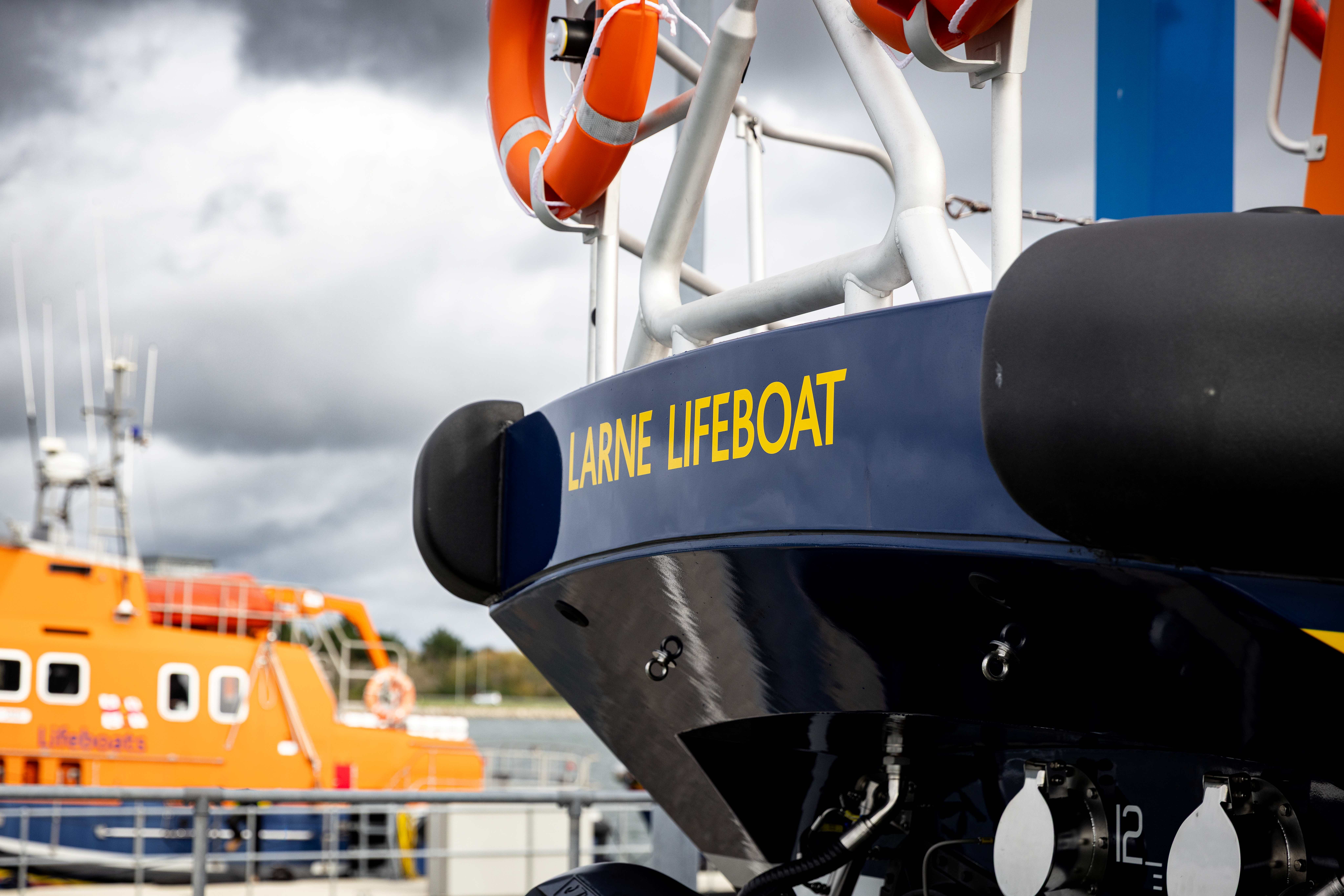 The new Shannon class lifeboat for Larne RNLI