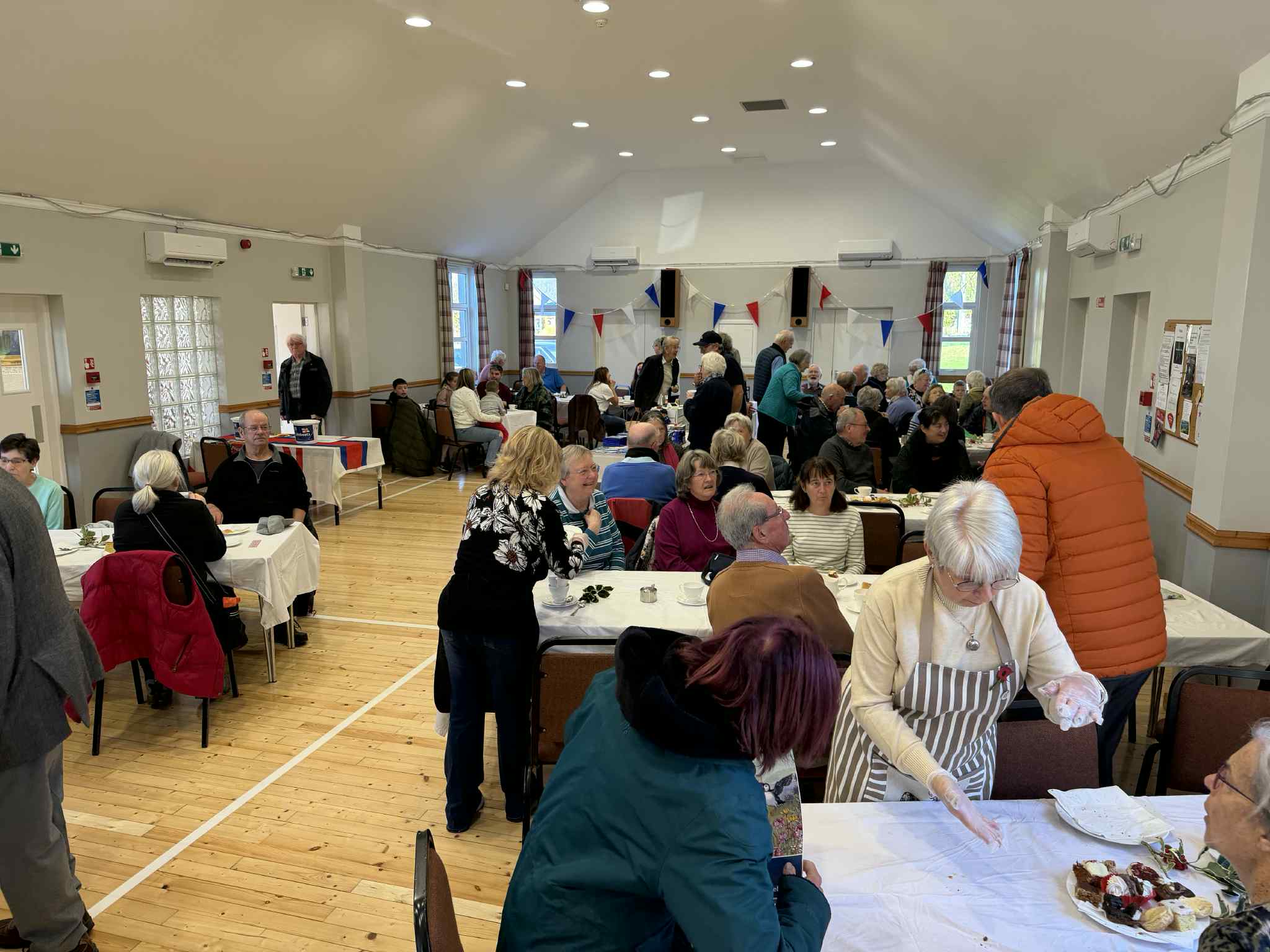 Visitors enjoying the coffee morning