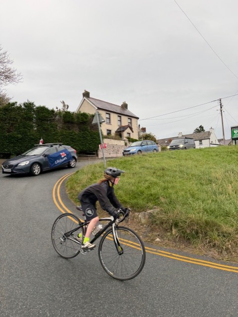 Henry on the last descent from Stop and Call to Goodwick