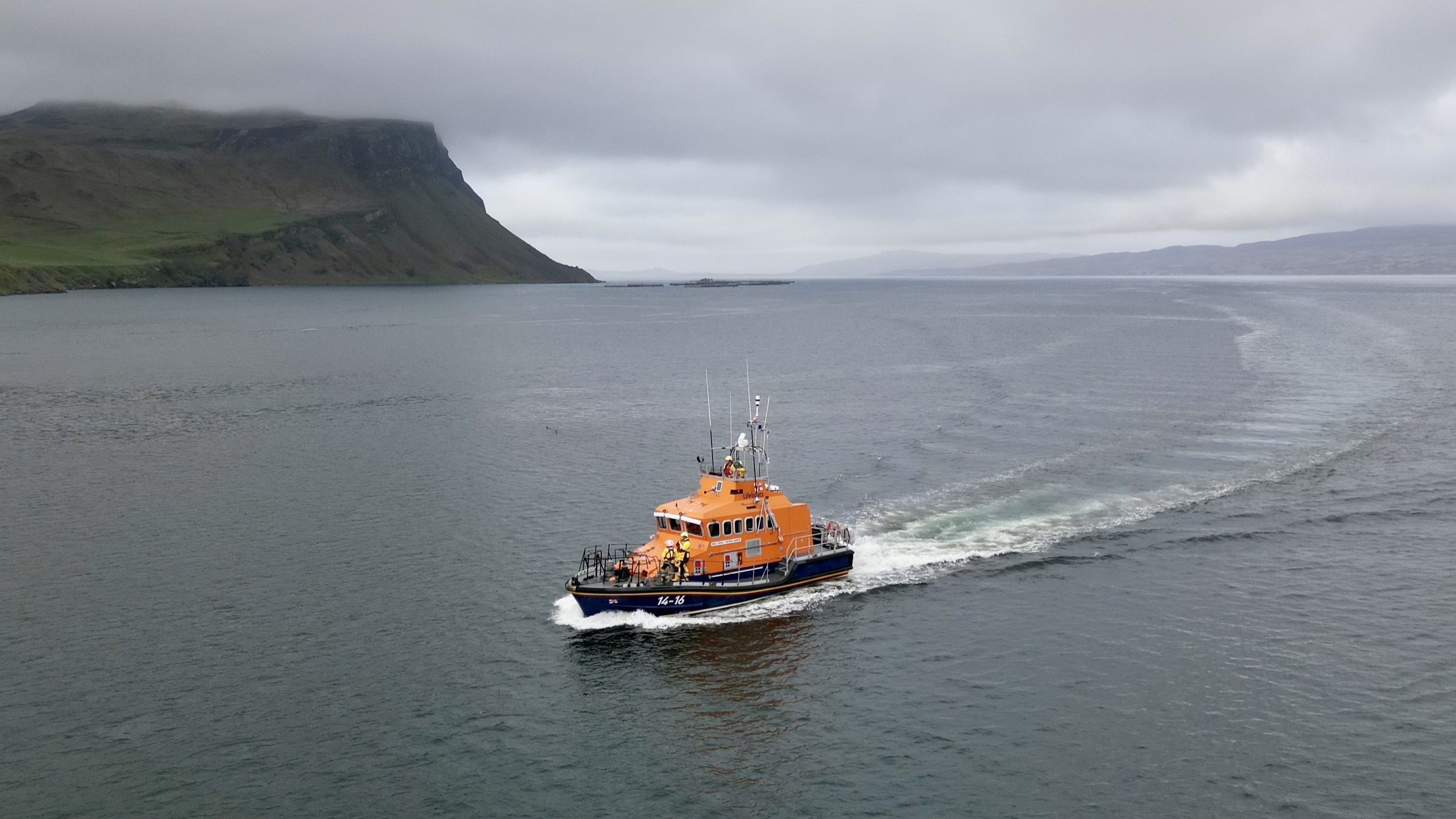 A view of Portree RNLI lifeboat Stanley Watson Barker