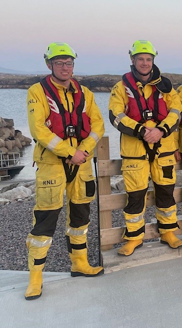 Arranmore RNLI crew members JJ O’Donnell and Evan O’Donnell