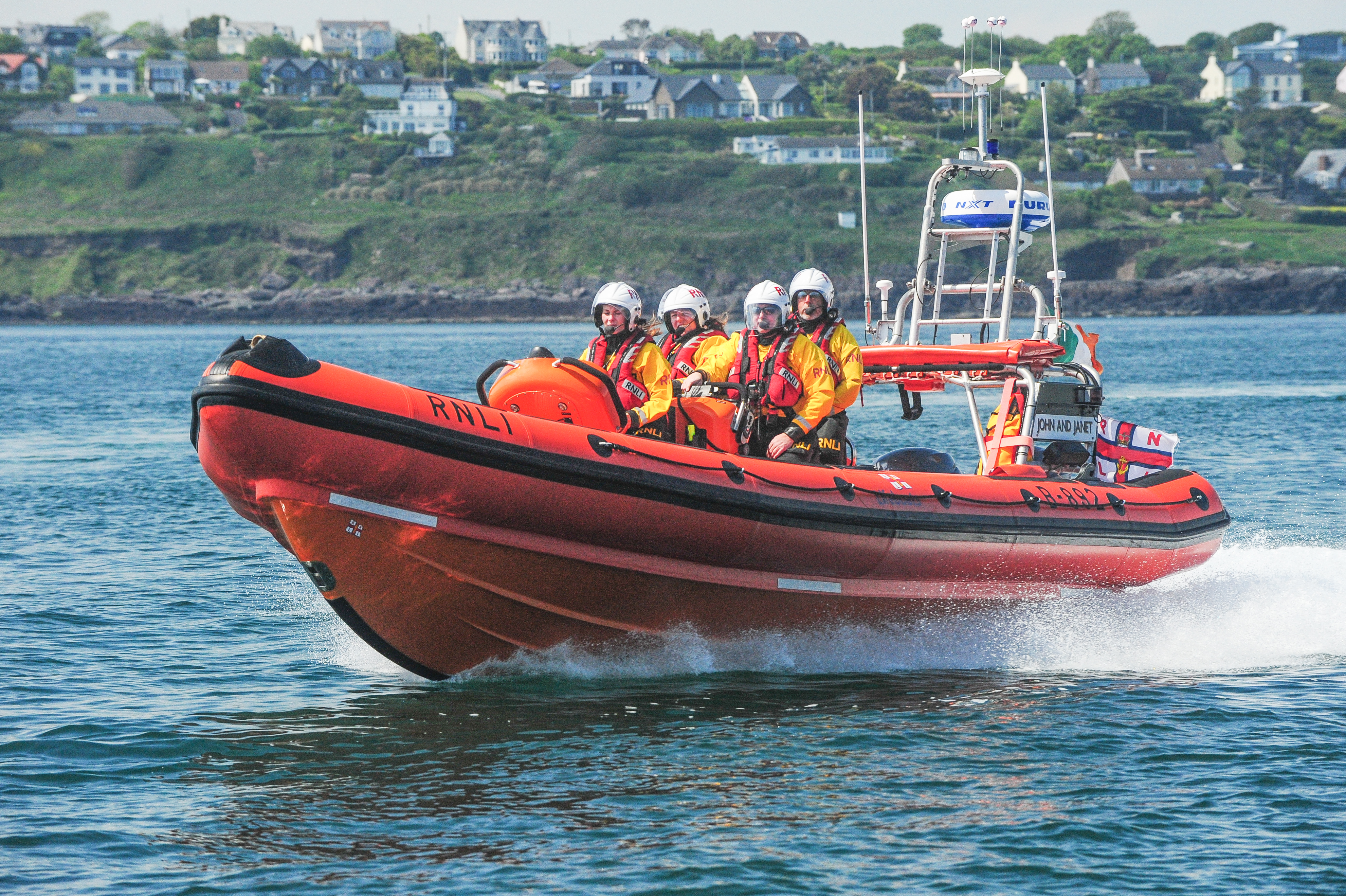 Crosshaven RNLI's inshore lifeboat at sea
