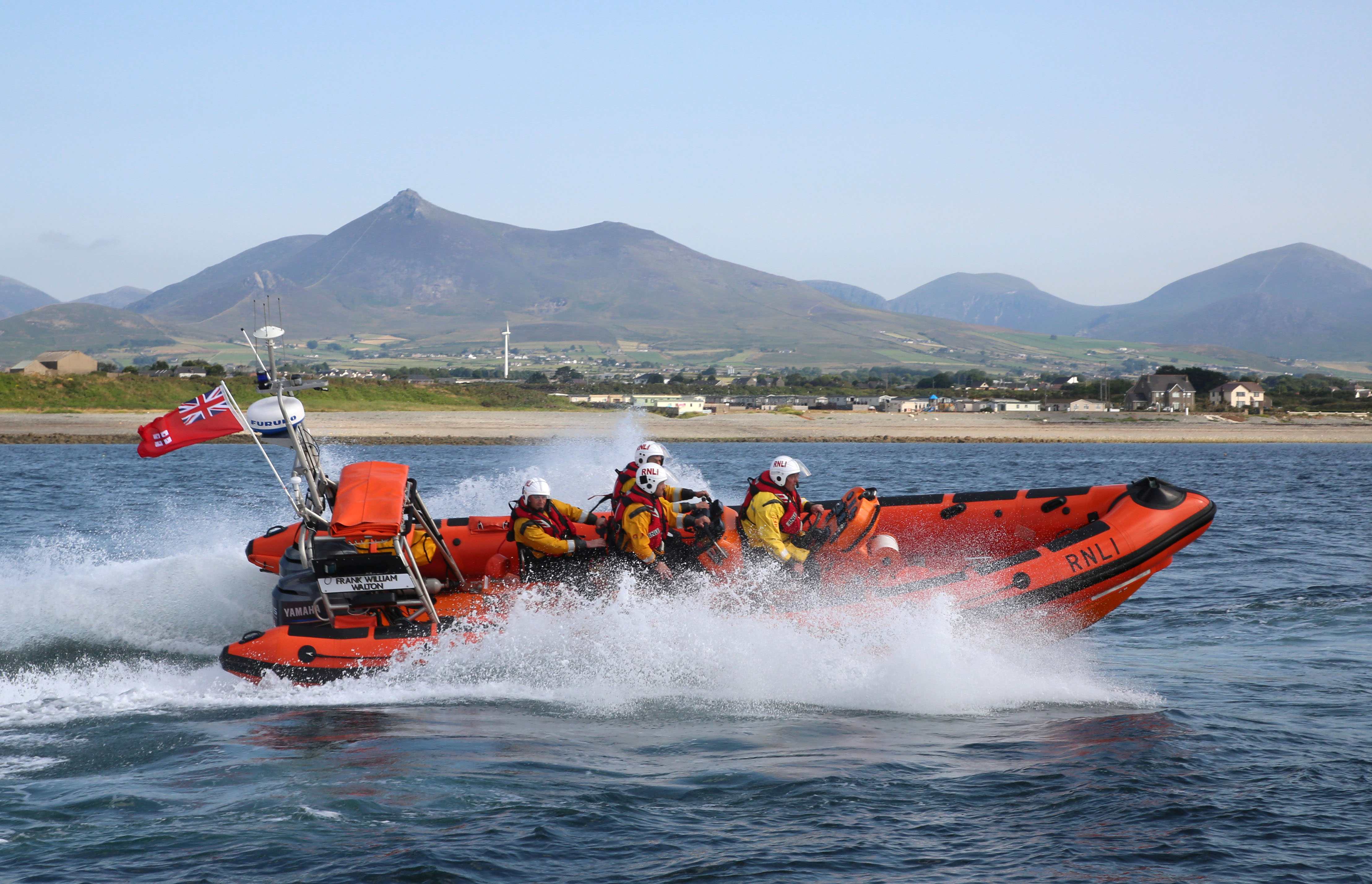 Kilkeel RNLI's inshore lifeboat at sea