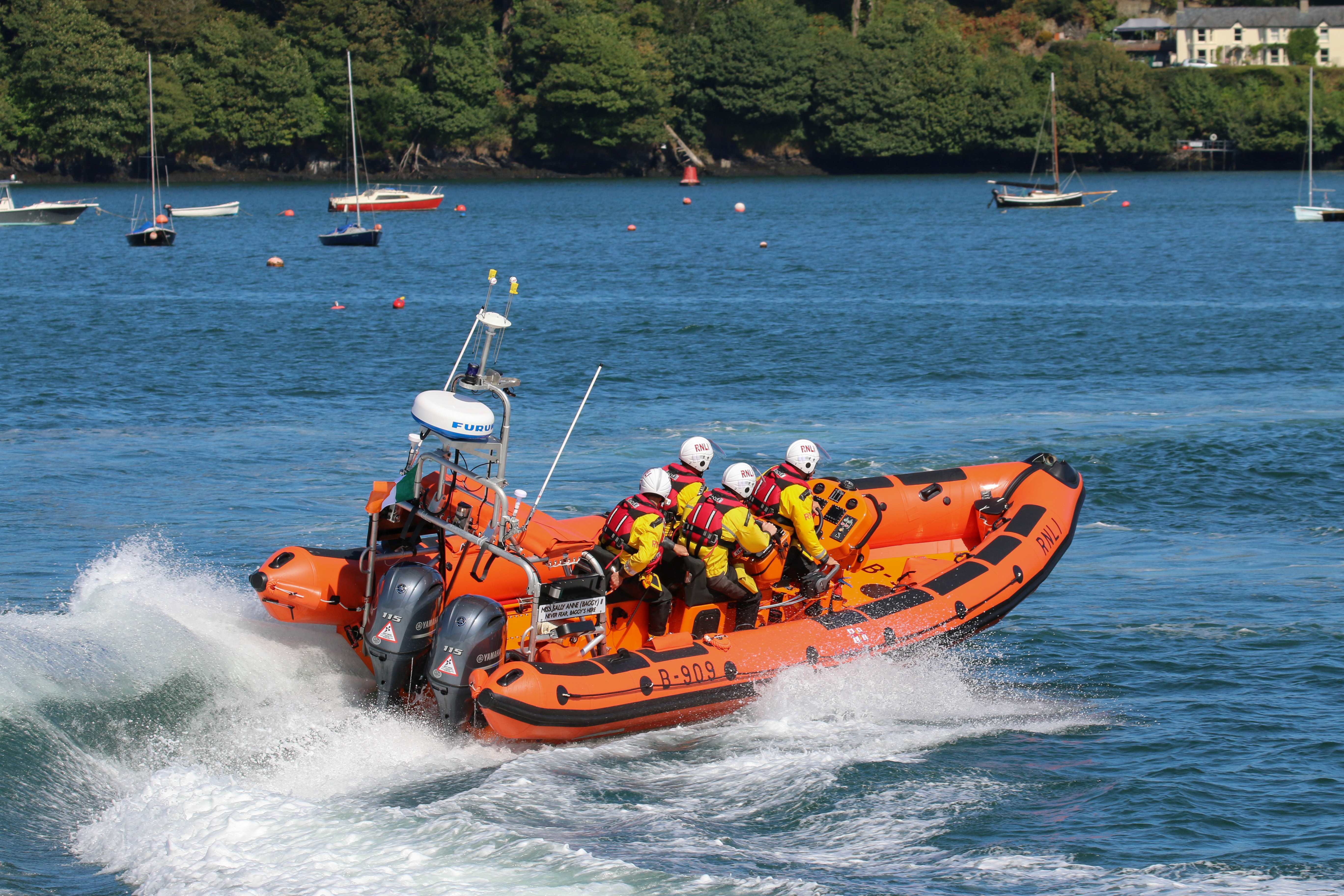 Kinsale RNLI's inshore lifeboat at sea