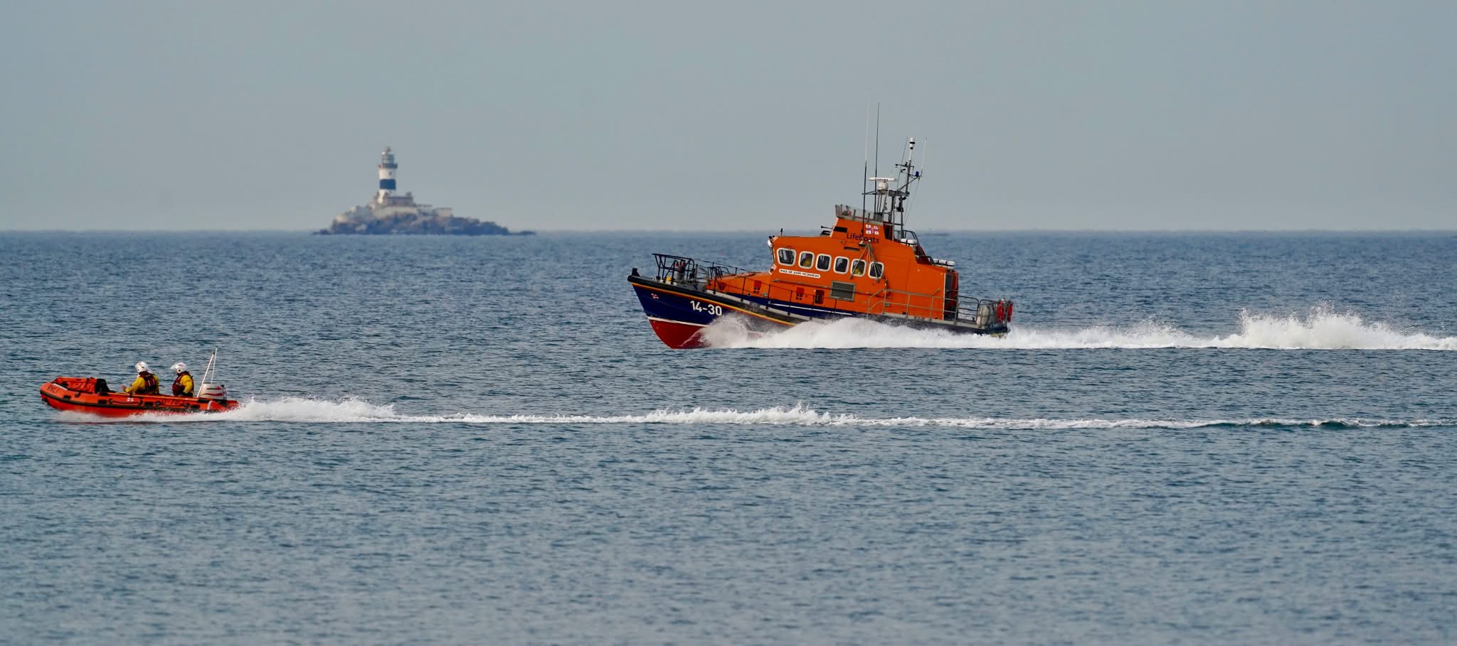Larne Lifeboats Dr John McSparran and Terry