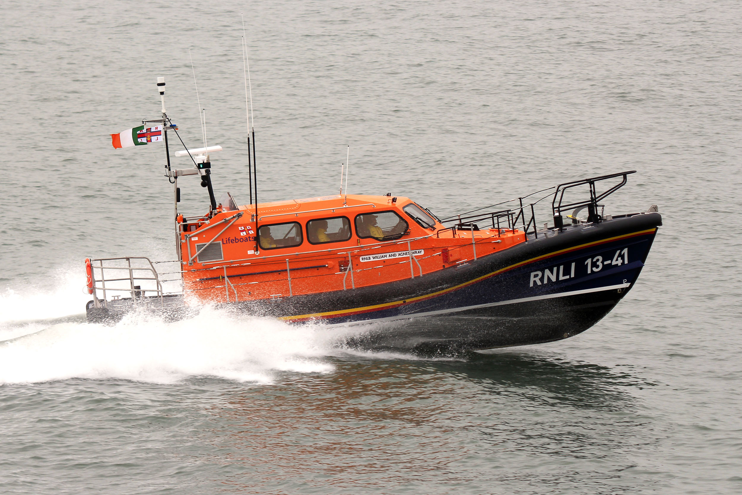 Photo of RNLI all-weather lifeboat making way at sea