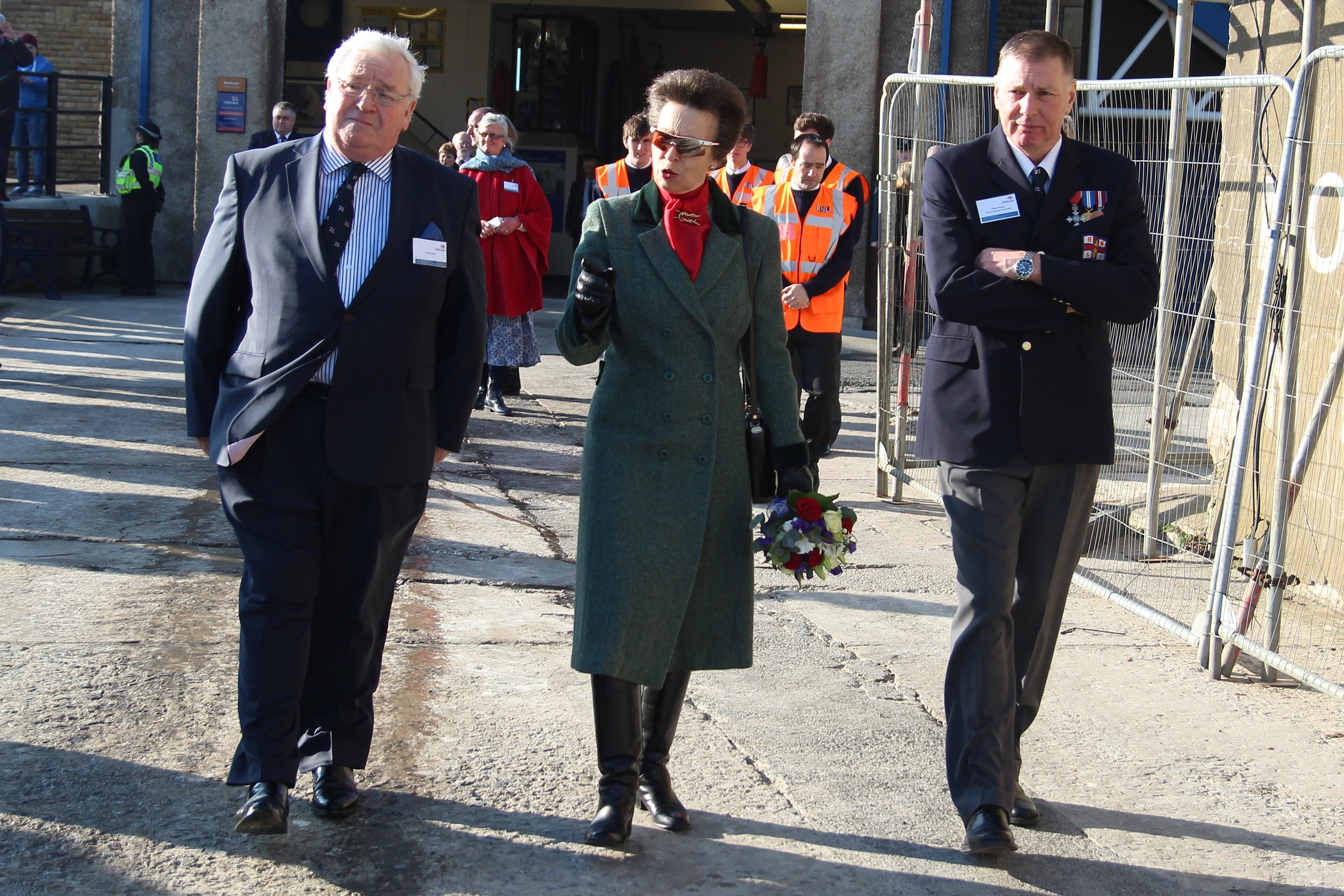 Peter Scott, HRH Princess Anne and Philip Missen