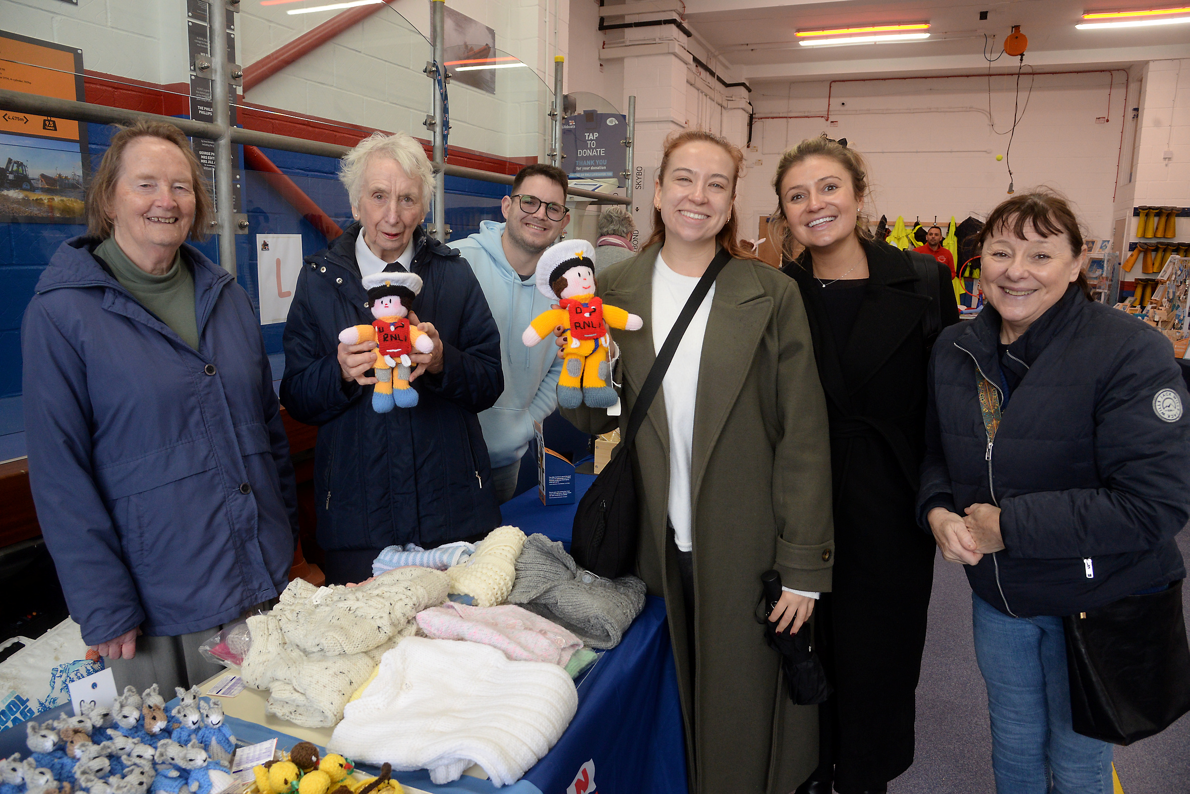 Station volunteers, stallhollders and customers at the Whitstable RNLI Easter Fair on Good Friday.