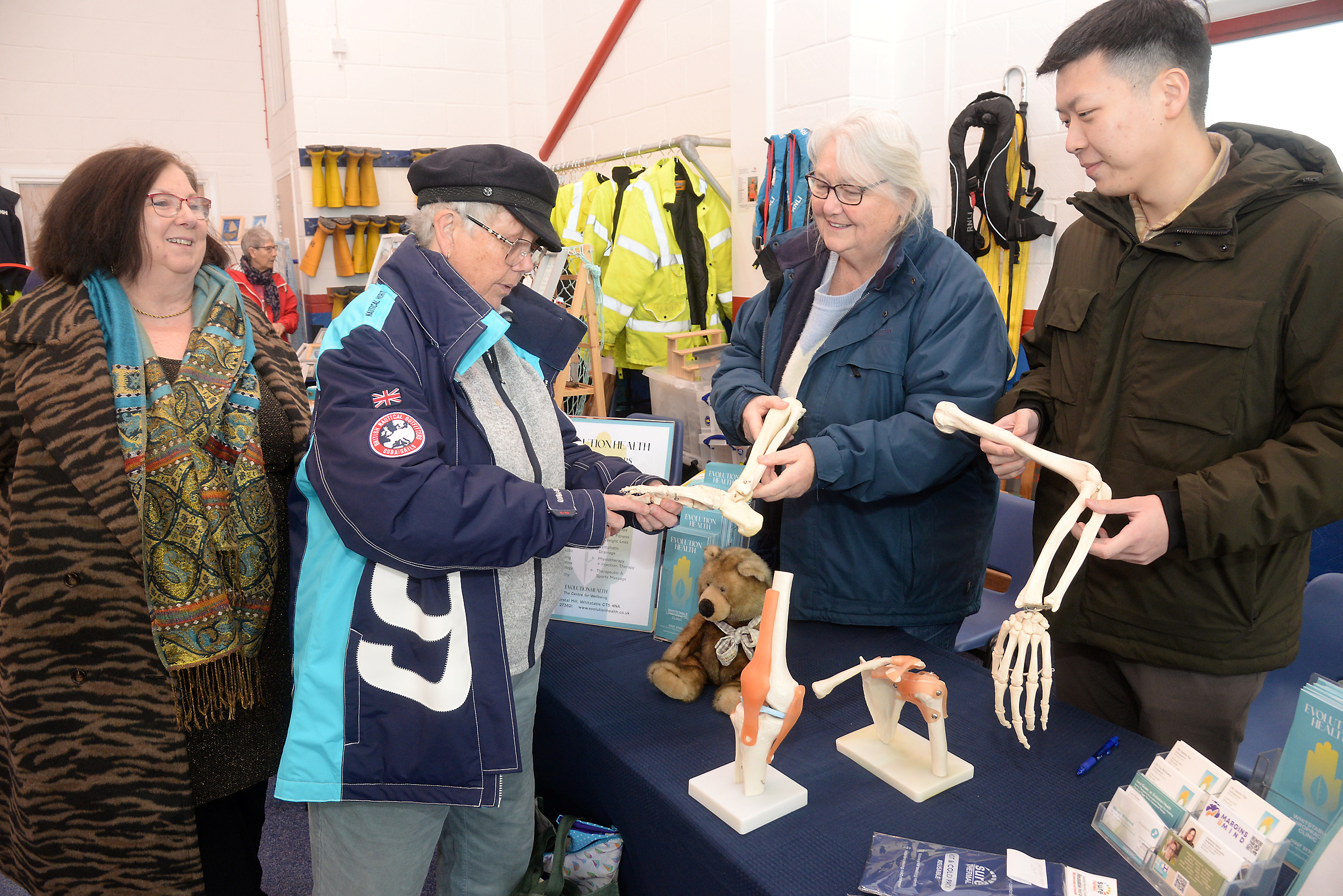 The Evolution Health stand at the Whitstable RNLI Easter Fair on Good Friday.