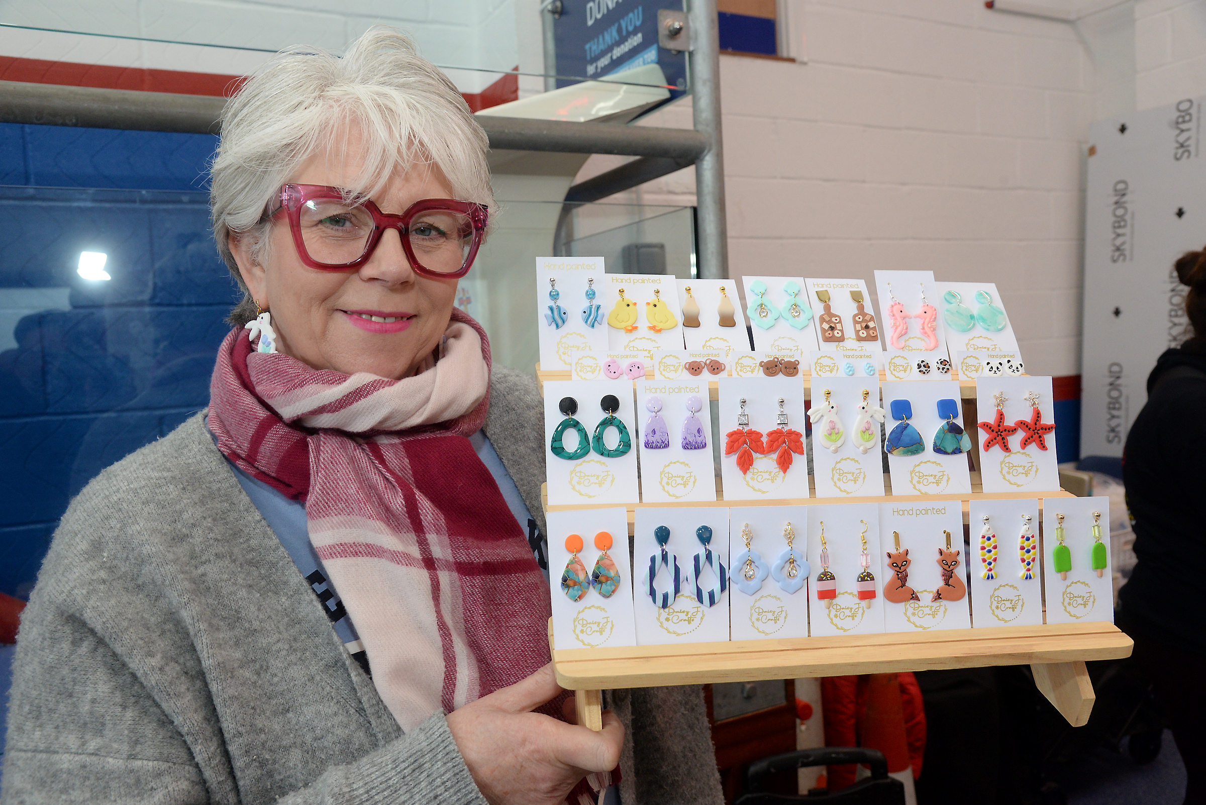 Jacy Jonnson of DaisyJ Crafts at the Whitstable RNLI Easter Fair on Good Friday.