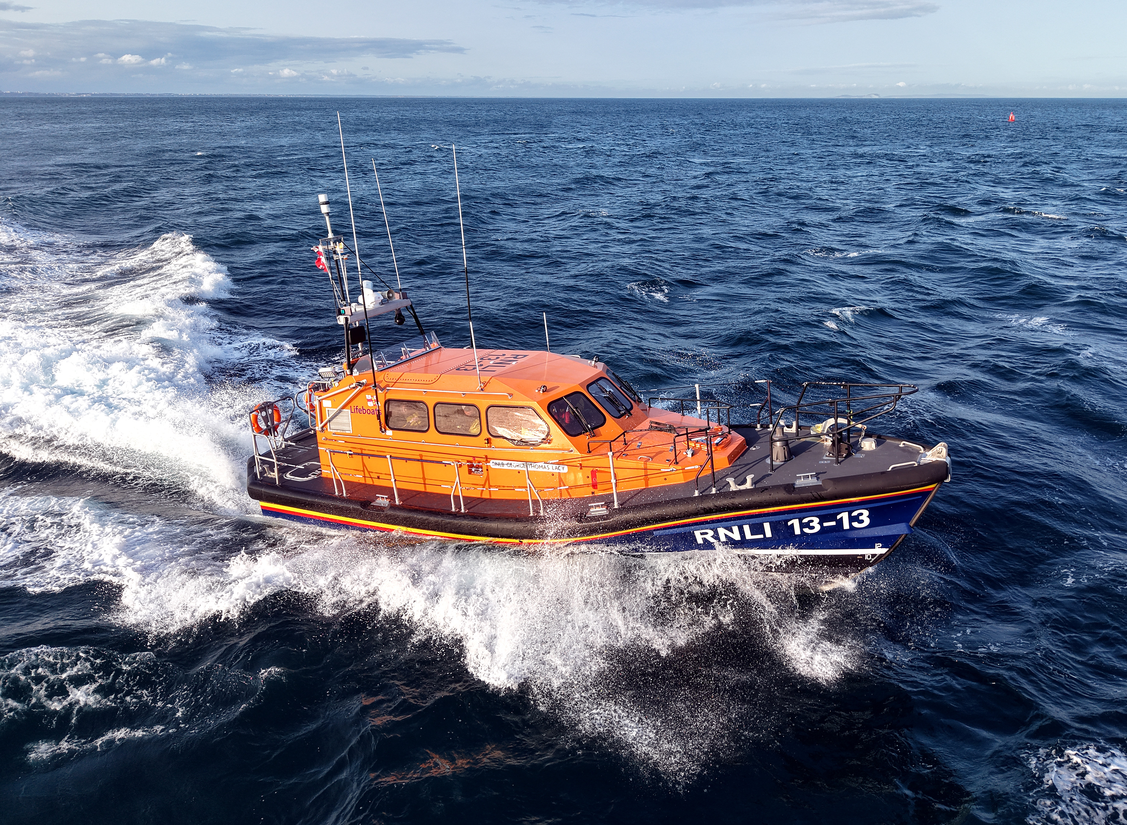 Swanage all-weather lifeboat in Swanage Bay