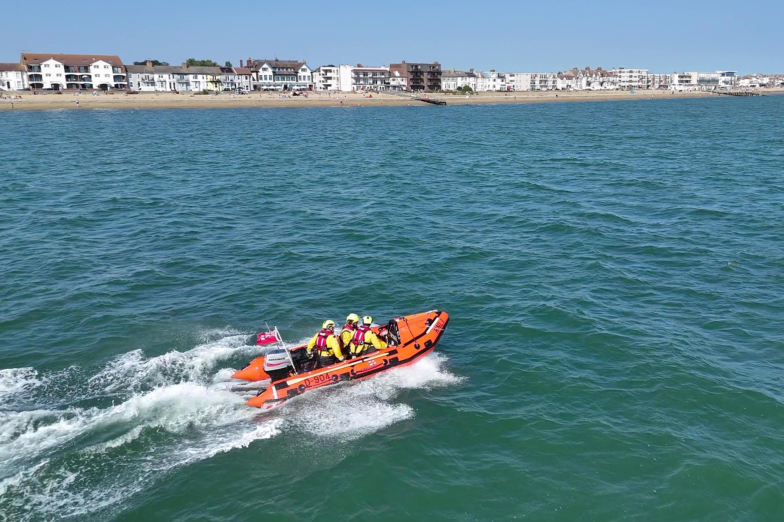 D-904 Sue Sorotos at sea with three crew onboard