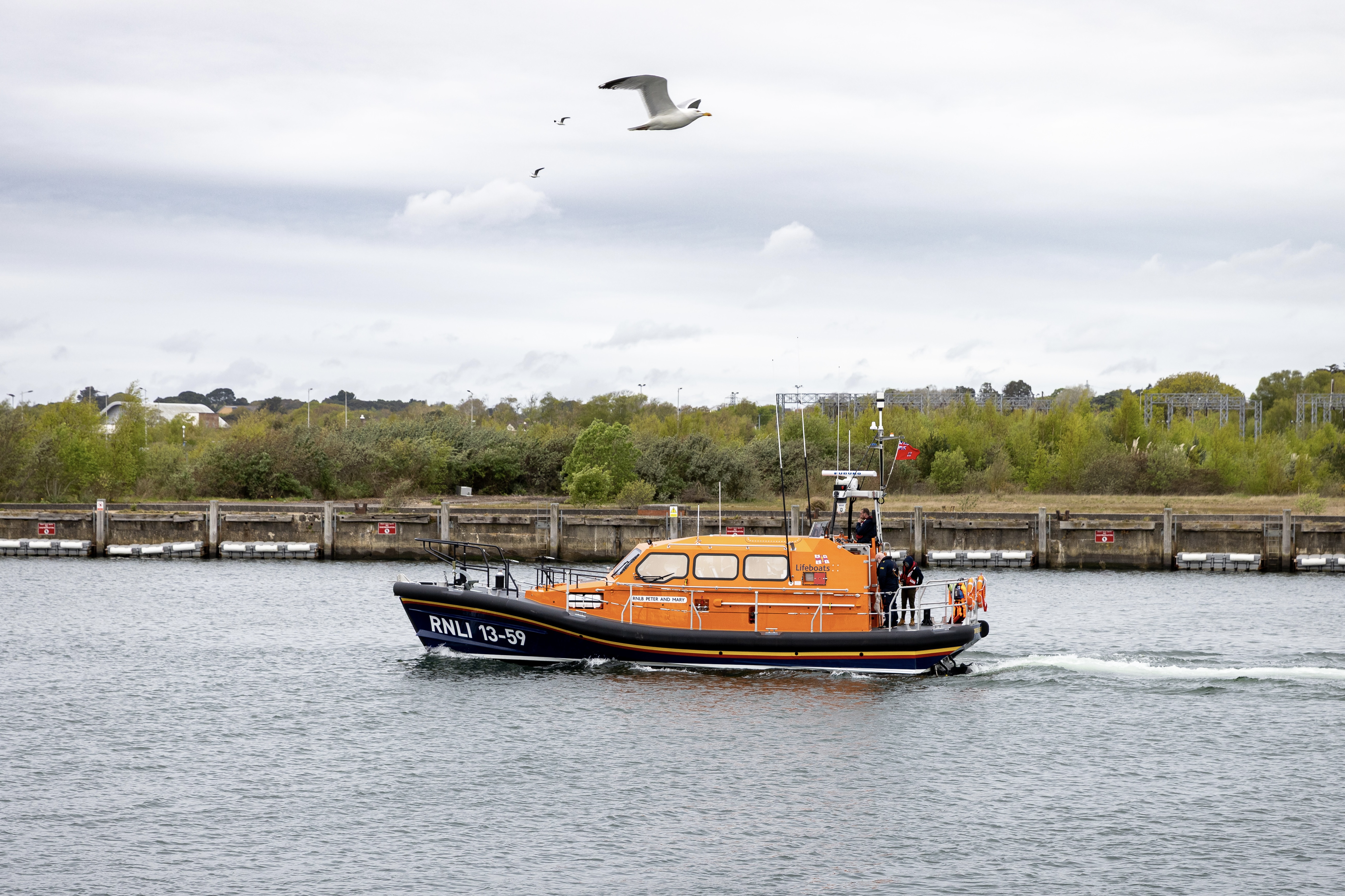 Peter and Mary departing Poole