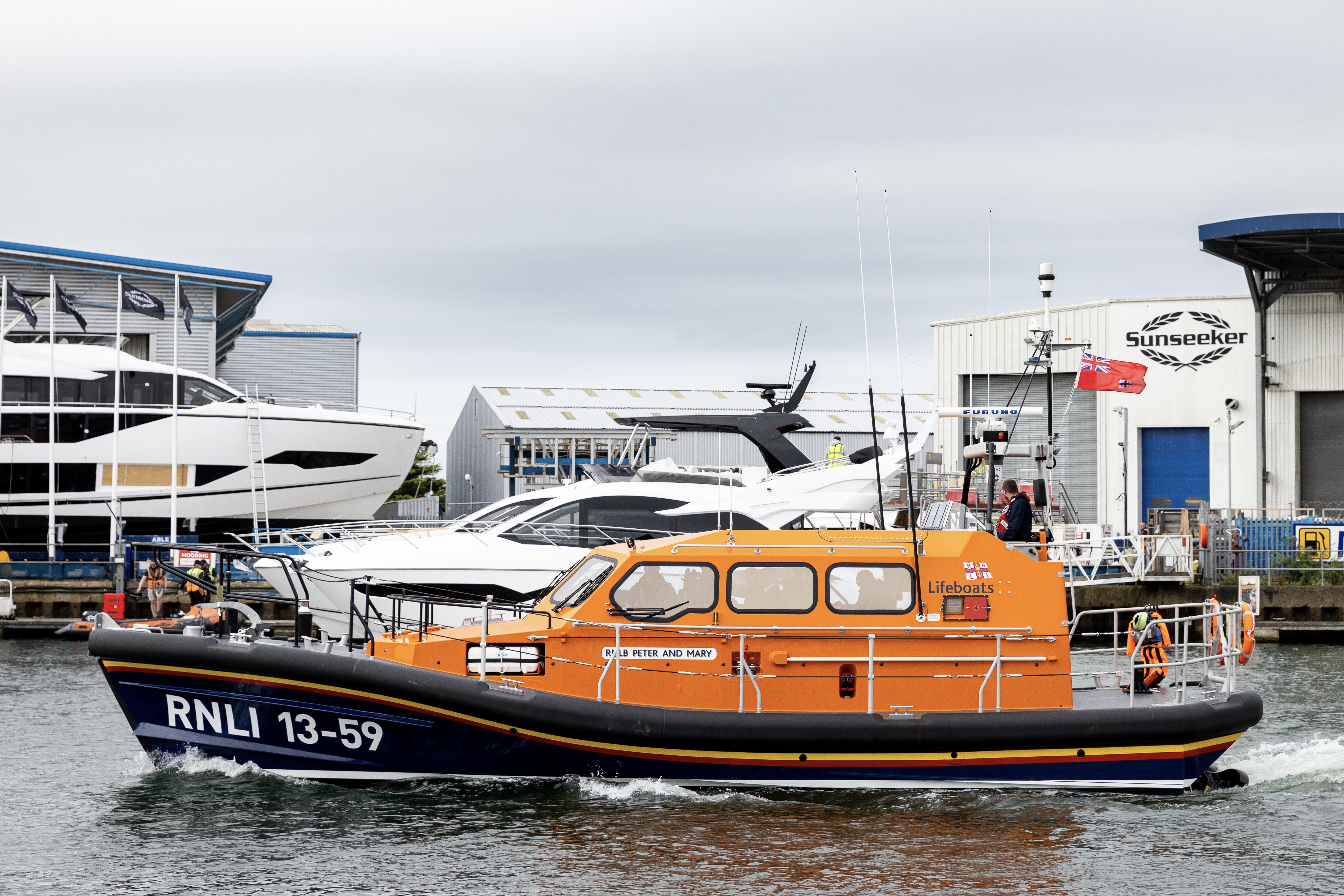 Peter and Mary departing Poole