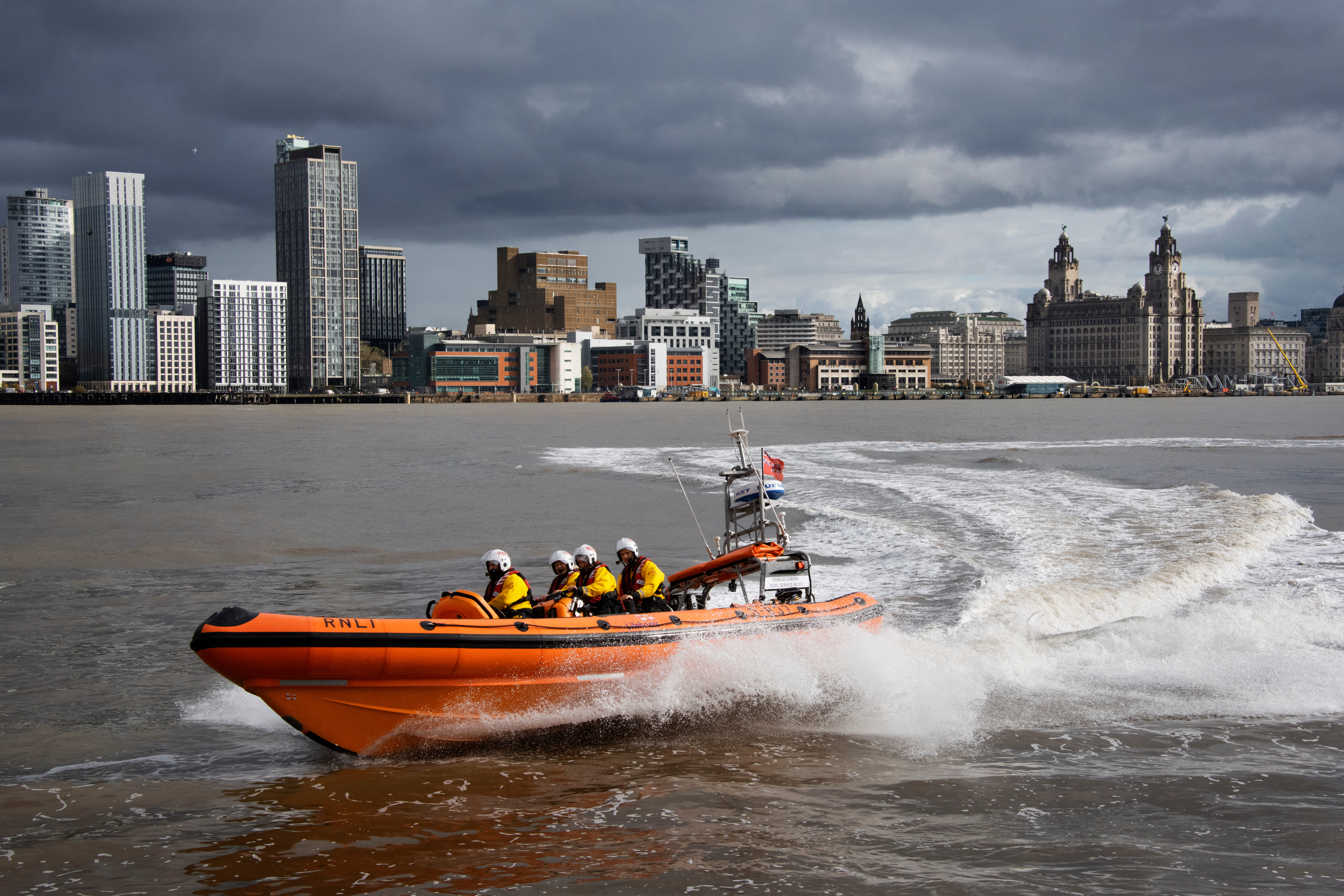 New Brighton's Atlantic 85 in action on the River Mersey