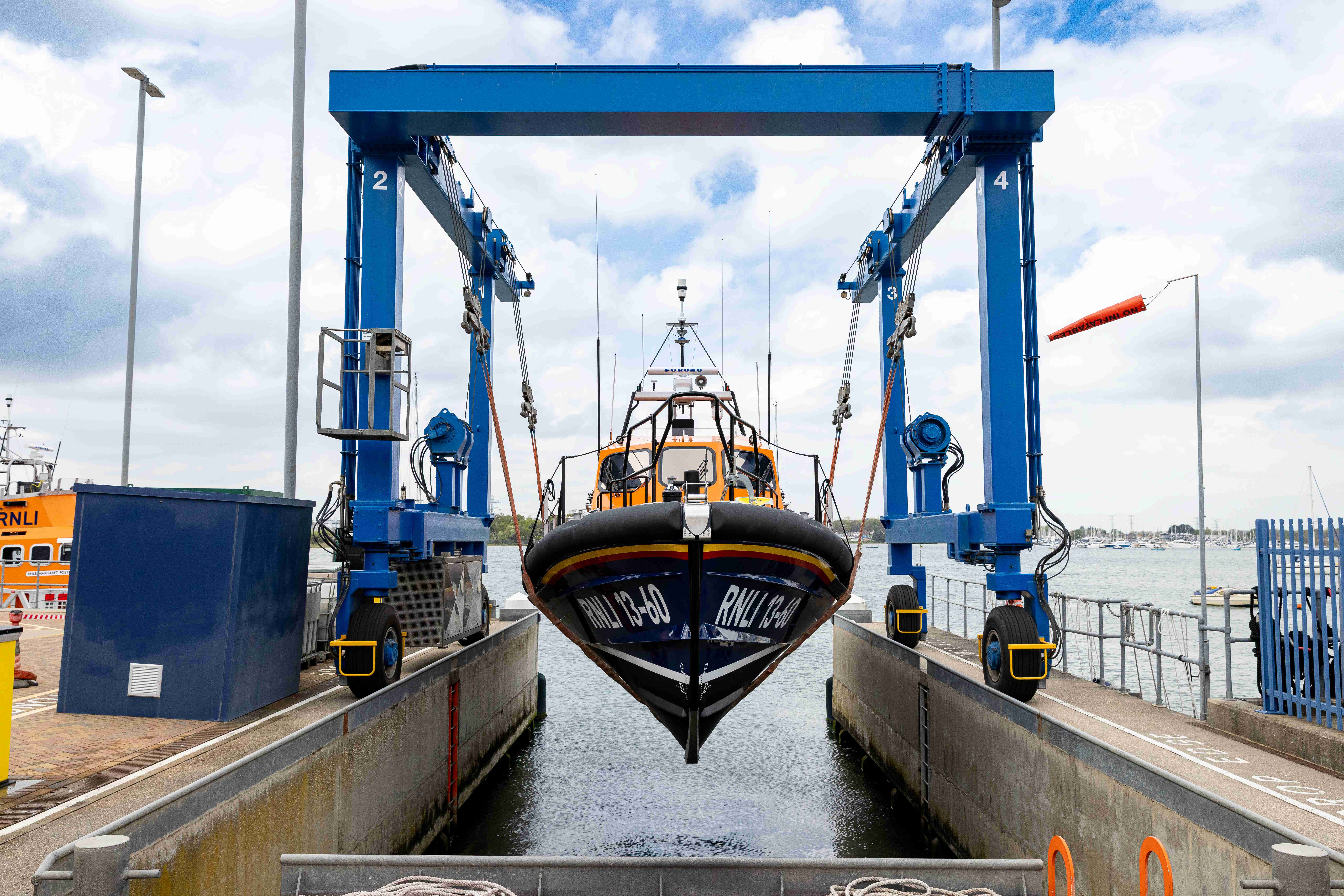 Fenit RNLI's new Shannon class lifeboat before it hits the water for the first time