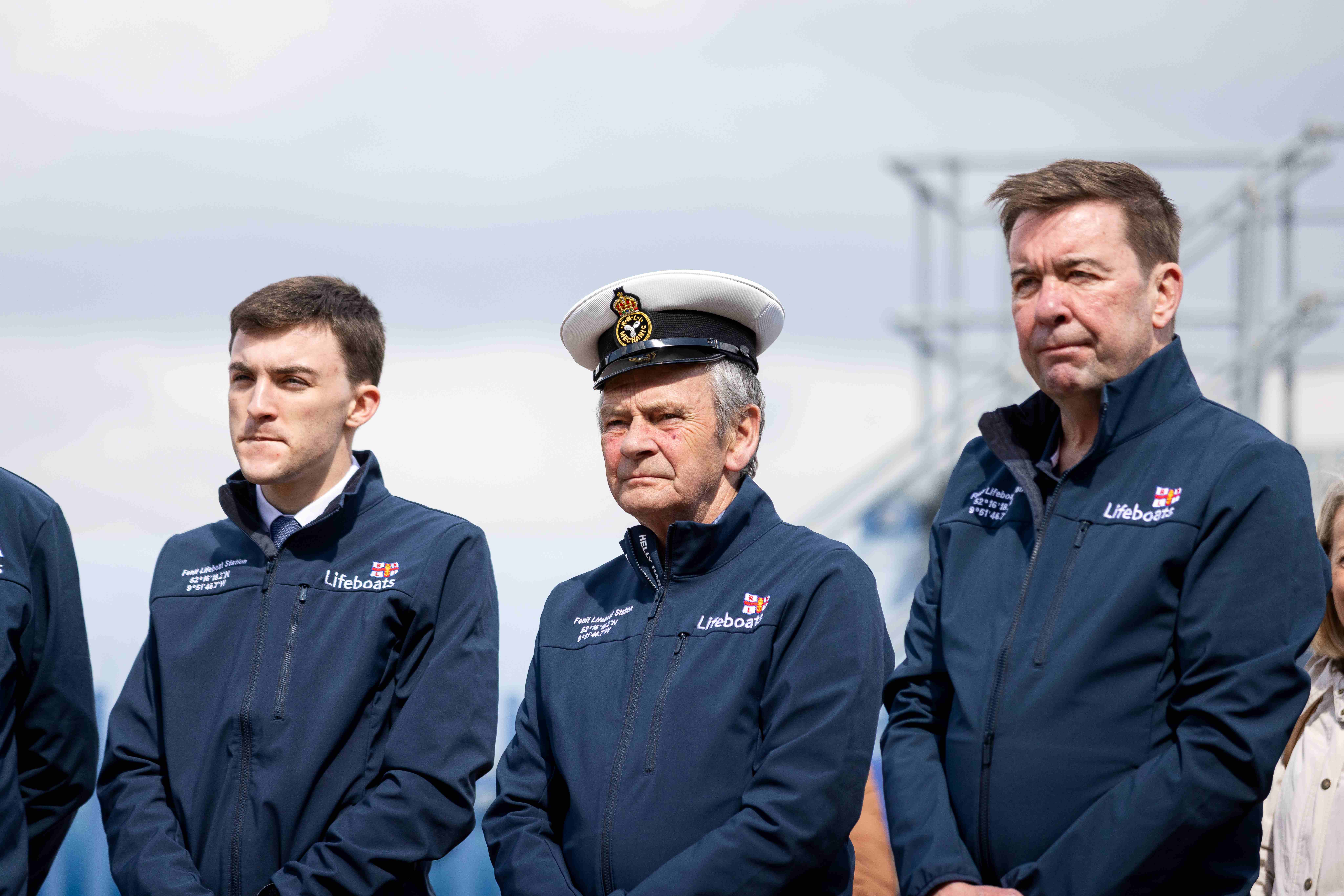 Members of Fenit RNLI at the bell ringing ceremony