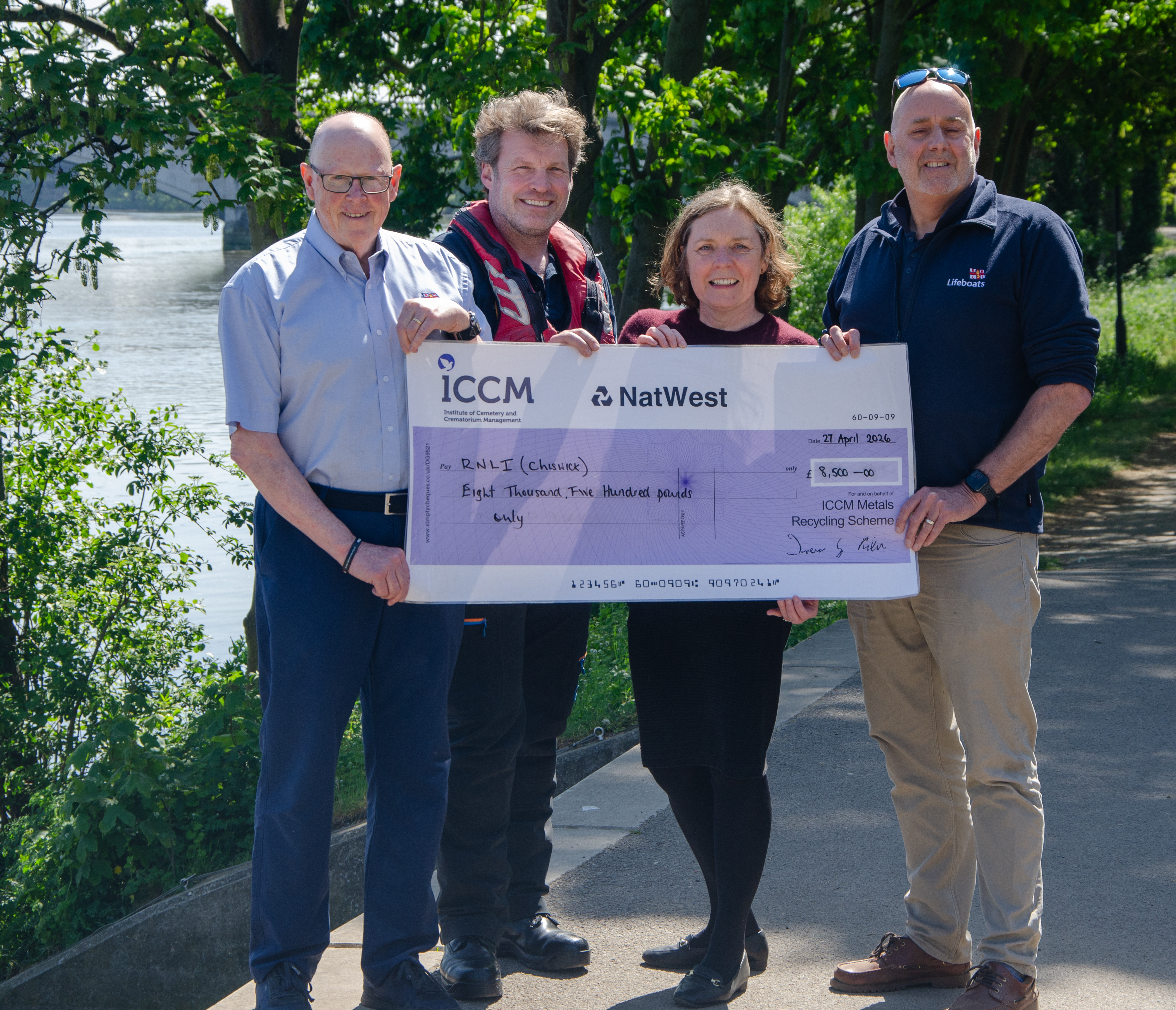 Crematorium Manager Natasha Bradshaw with John Soones, Tor Gullan and Andy Mayo
