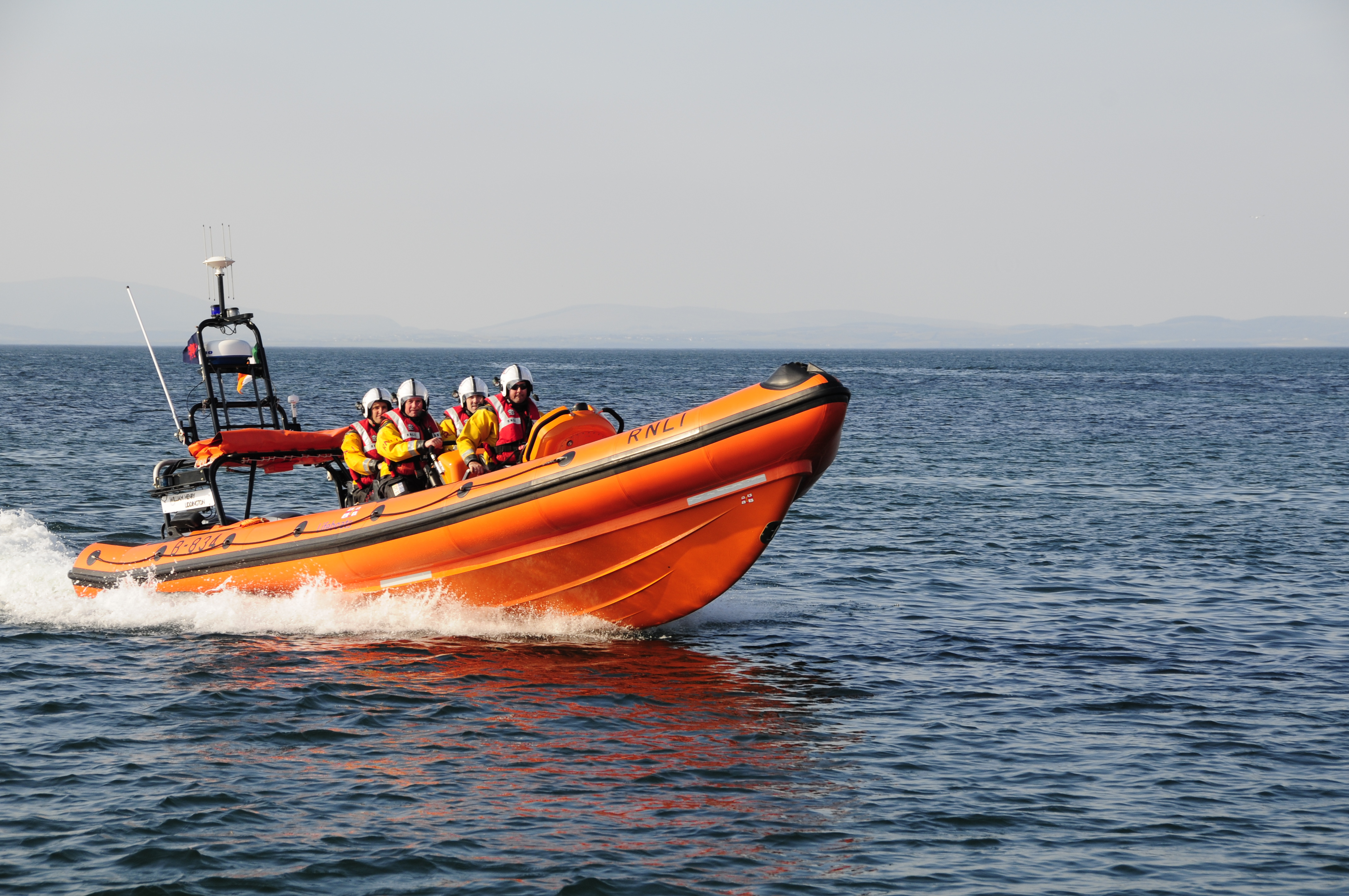 Lifeboat at sea