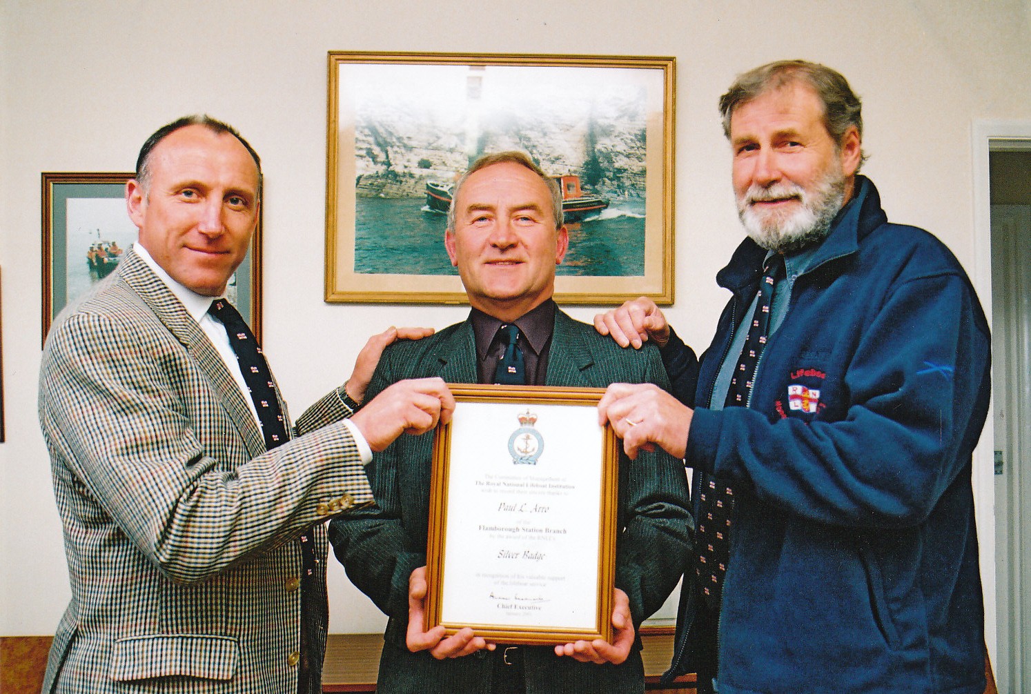 Paul receiving award 