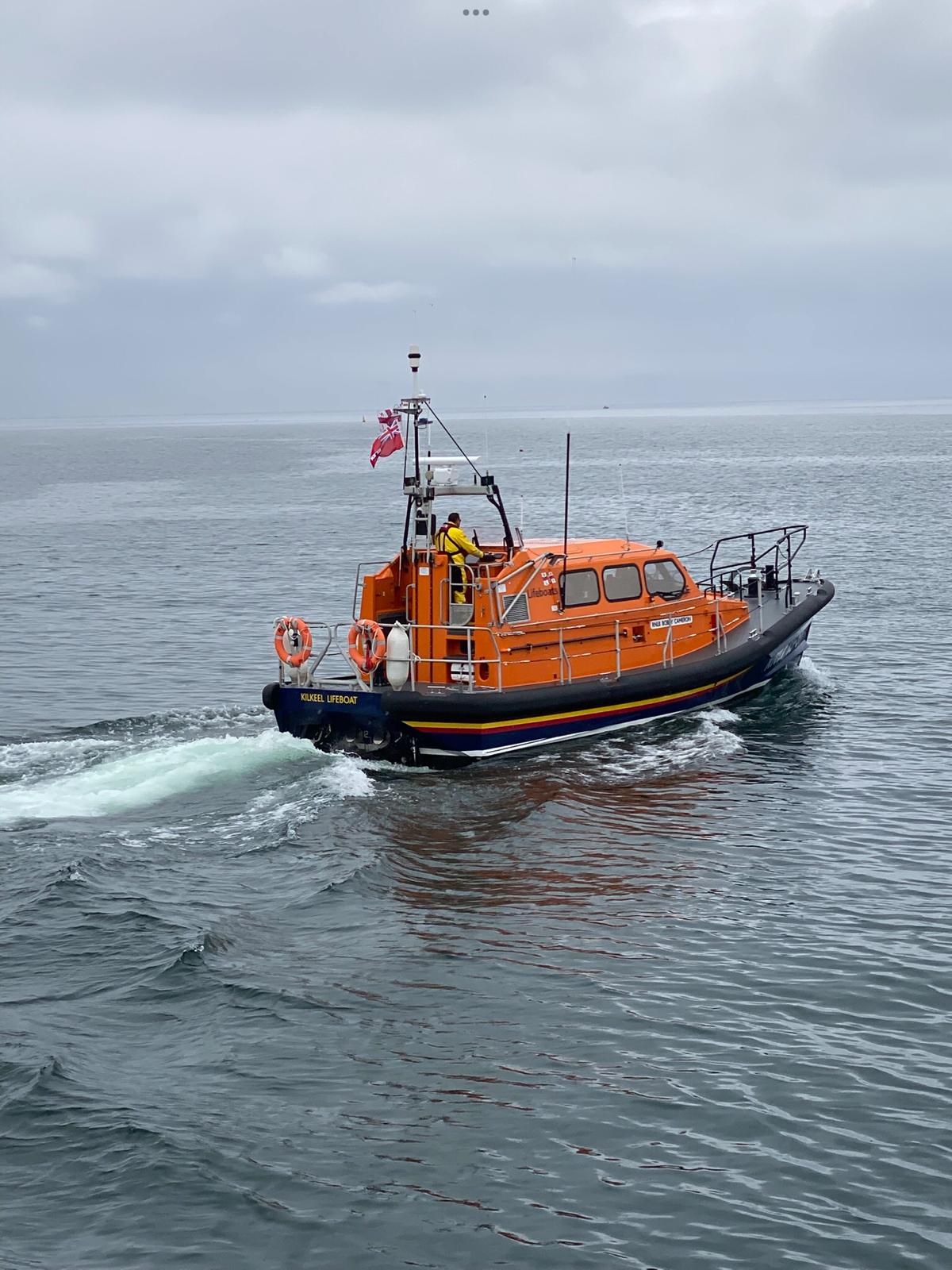 Kilkeel RNLI on exercise