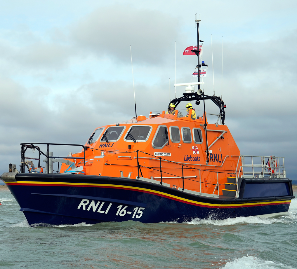 Shoreham RNLI's all-weather lifeboat afloat